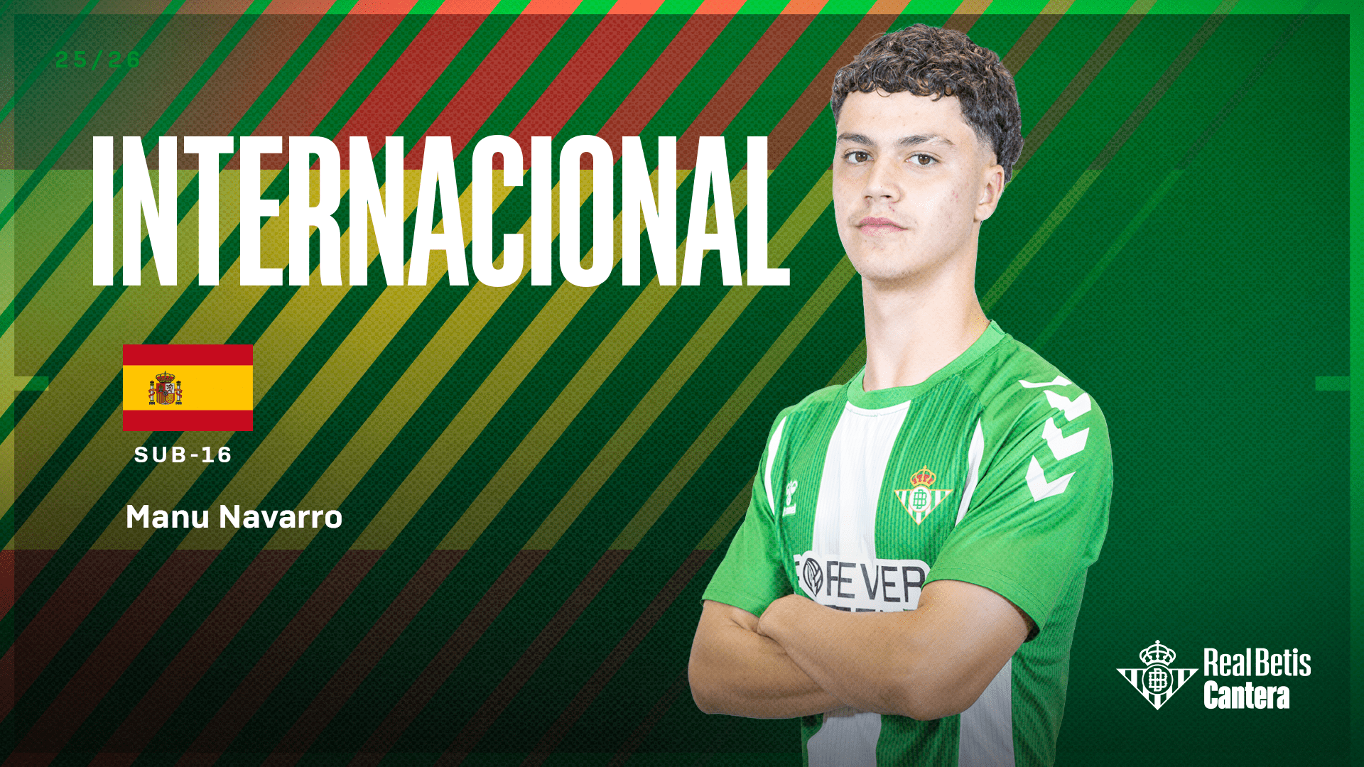 Manu Navarro, convocado por la Selección Española sub-16