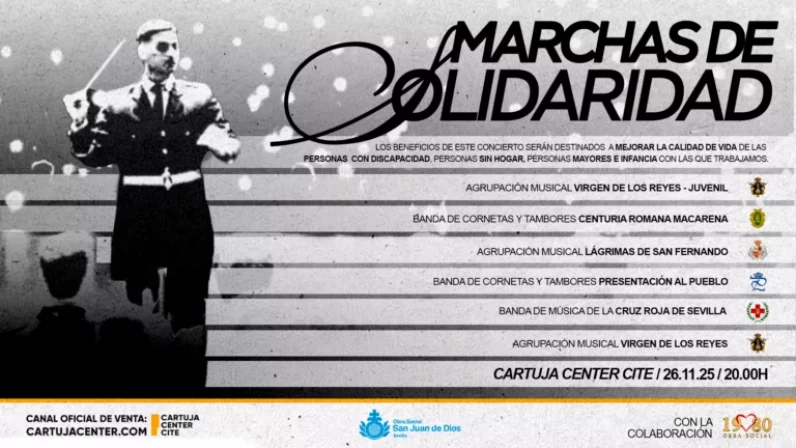 II edición del concierto benéfico ‘Marchas de Solidaridad II’ de la Obra Social de San Juan de Dios Sevilla