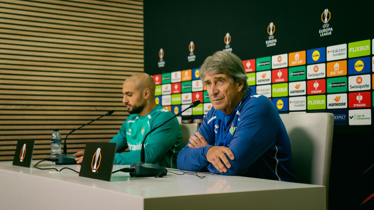 Rueda de prensa de Manuel Pellegrini y Amrabat previa al Real Betis – Utrecht