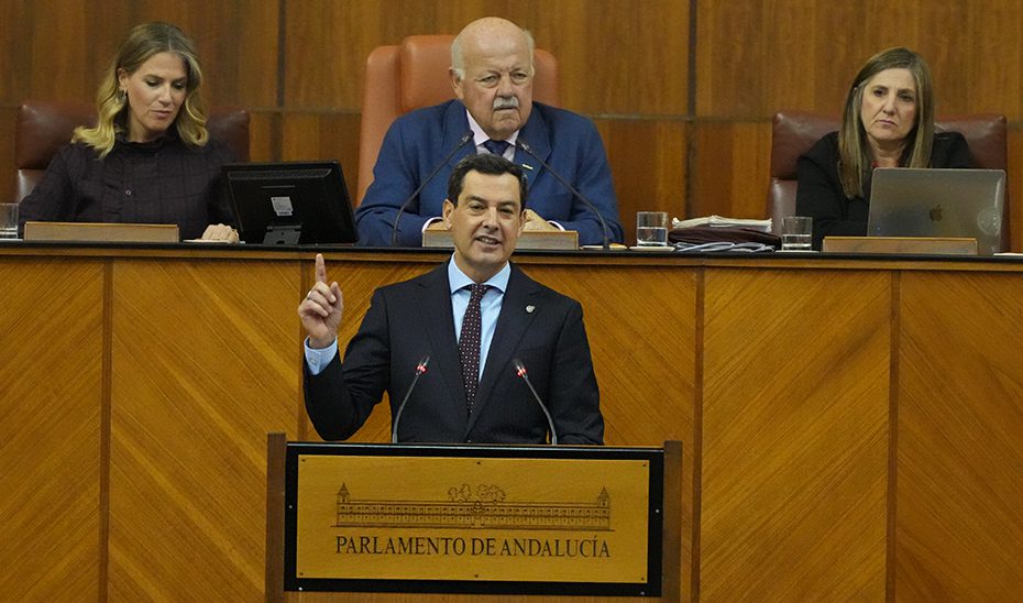 Moreno defiende la dignidad de Andalucía frente a los privilegios: “No vivimos de la caridad de nadie”