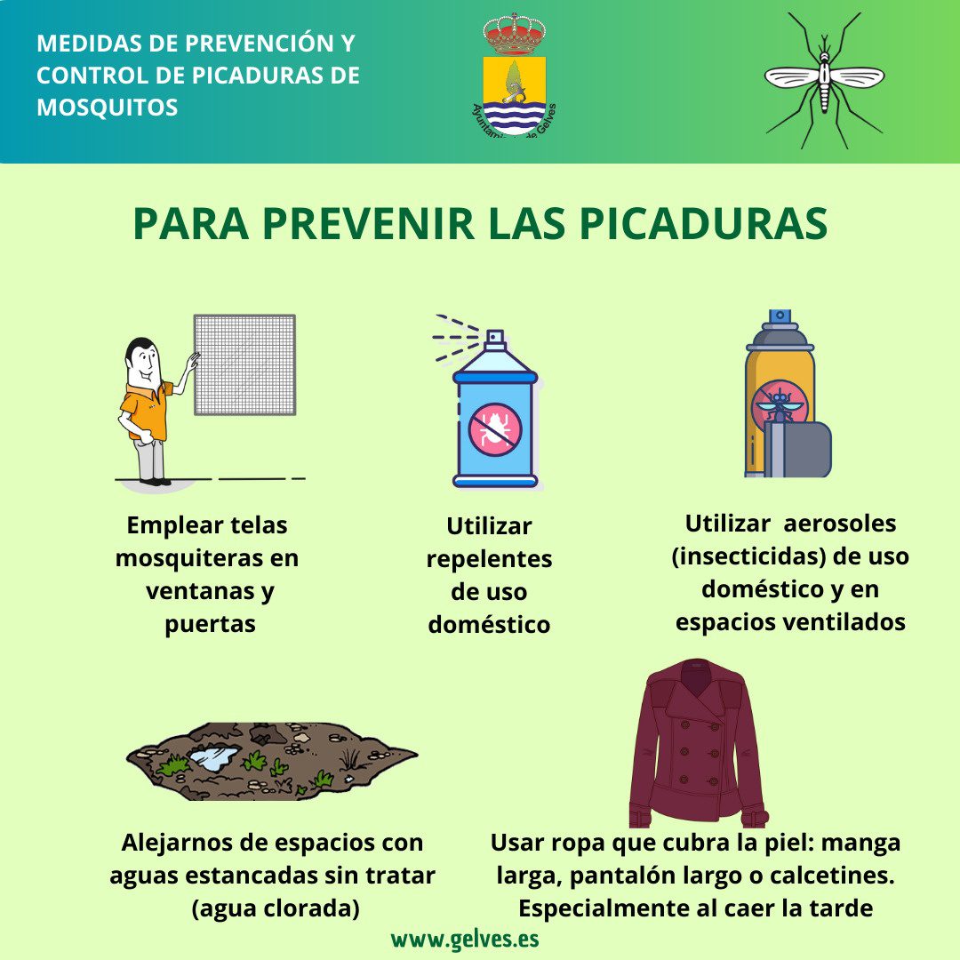 El Ayuntamiento de Gelves recuerda las medidas preventivas frente al Virus del Nilo