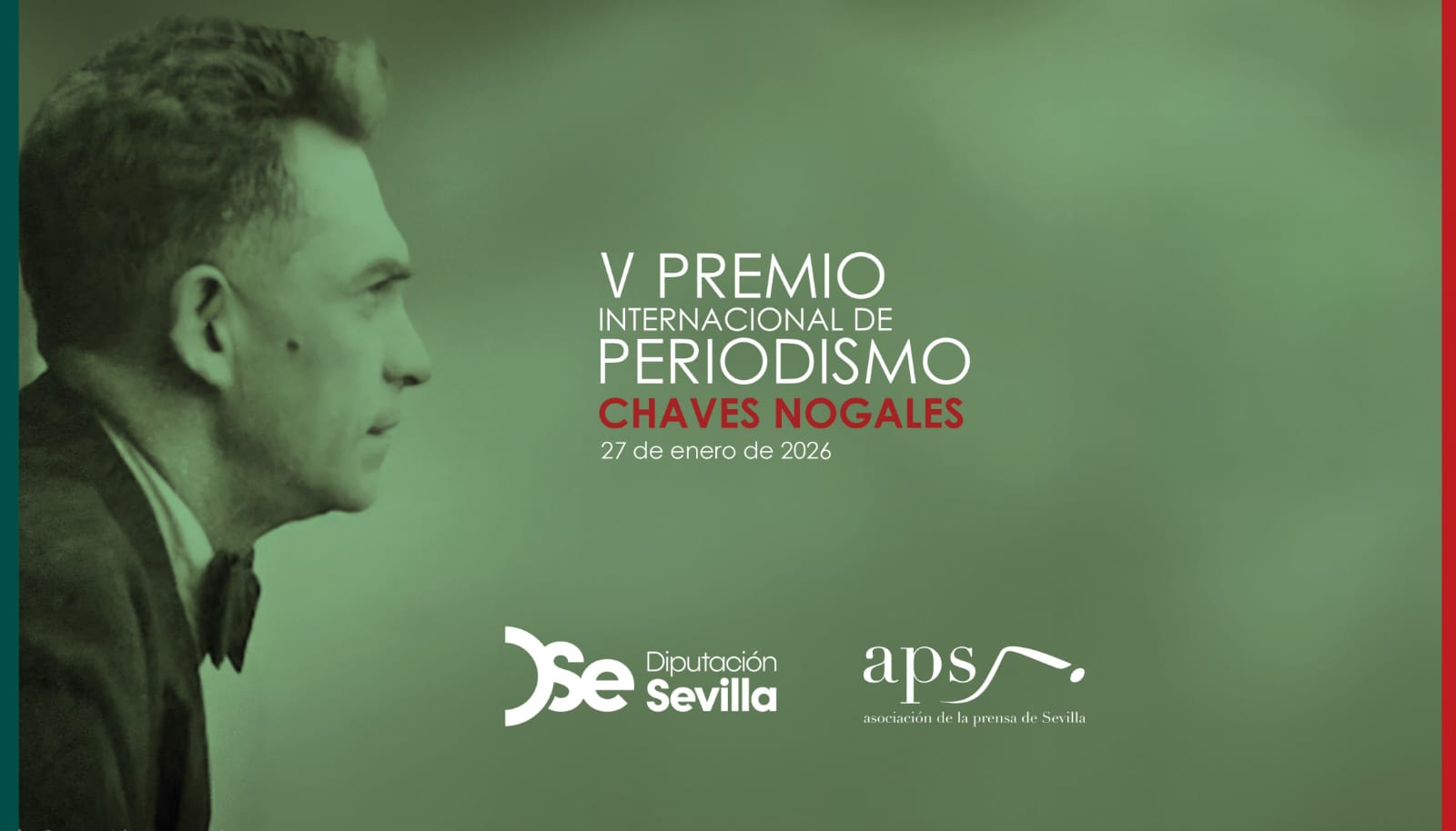 Anunciados los ganadores del V Premio Internacional de Periodismo ‘Manuel Chaves Nogales’ que se entregará el próximo 27 de enero