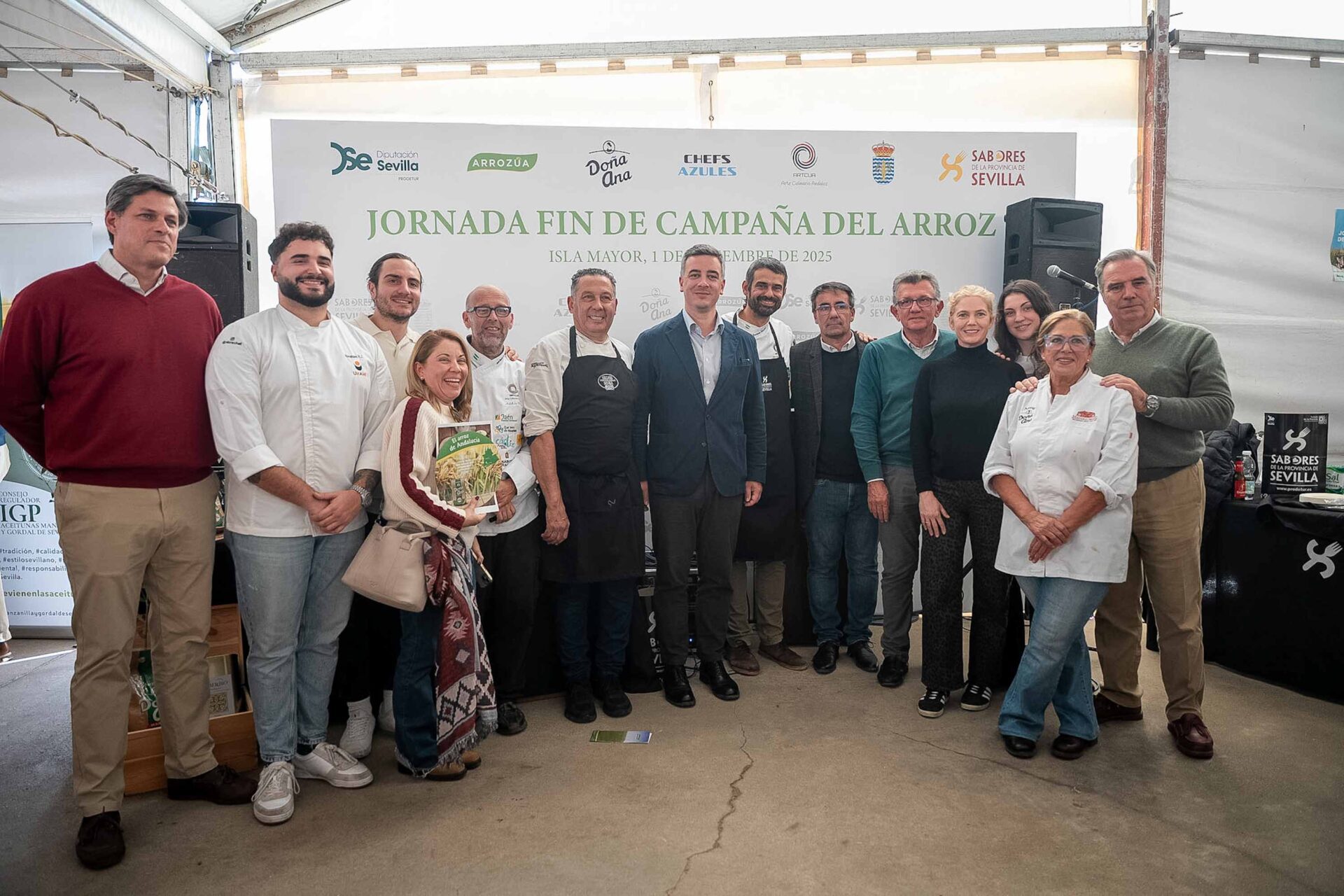 La Diputación participa en la primera jornada de Fin de Campaña del Arroz organizada por Arrozúa en Isla Mayor