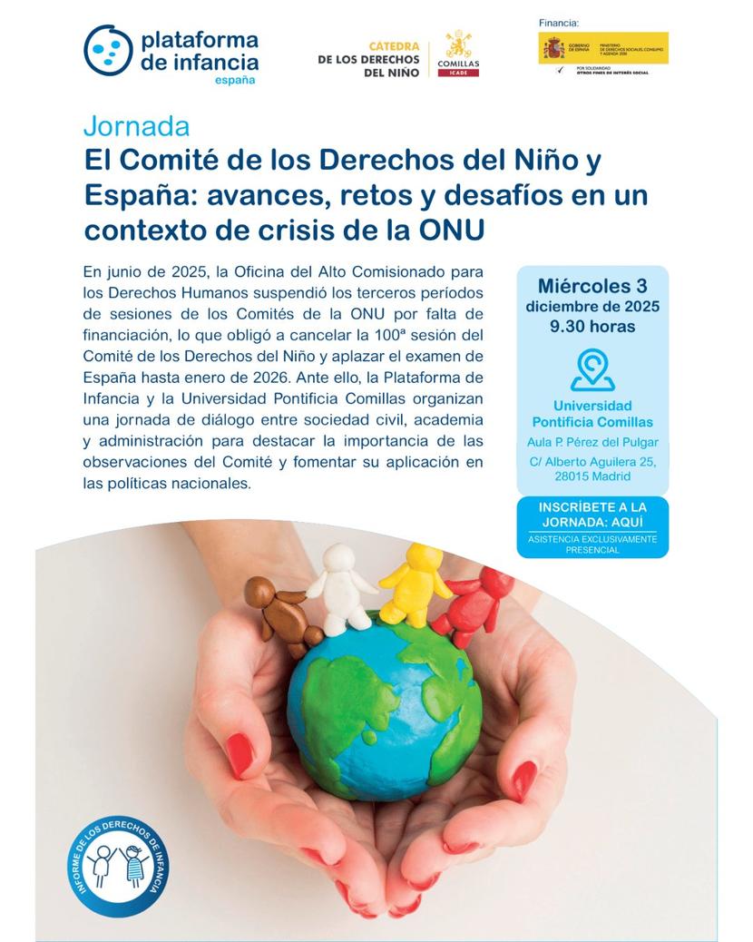 La Defensoría de la Infancia participa en la jornada sobre el Comité de los Derechos del Niño