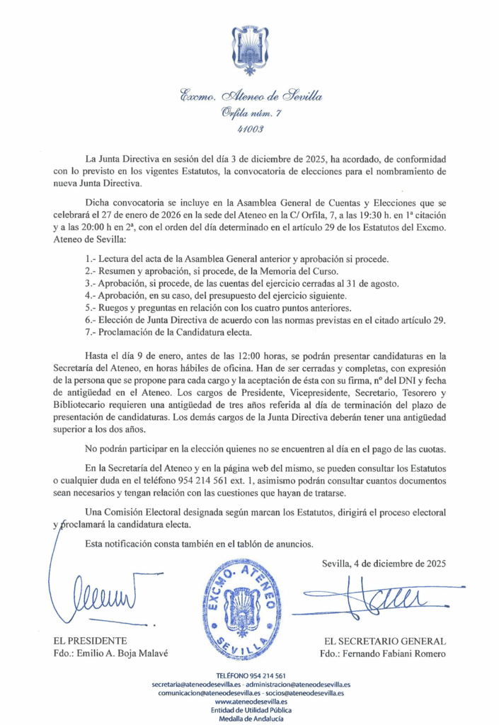 ASAMBLEA GENERAL DE CUENTAS Y ELECCIONES