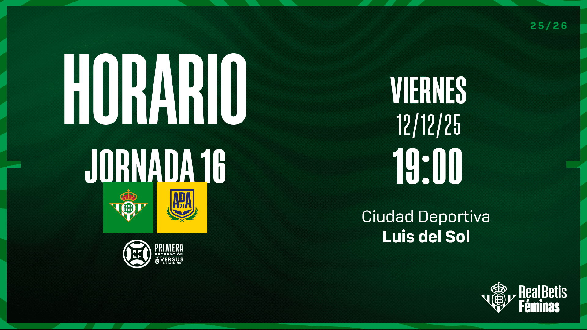 Saca ya tu entrada gratuita para animar al Betis Deportivo frente a la AD Alcorcón
