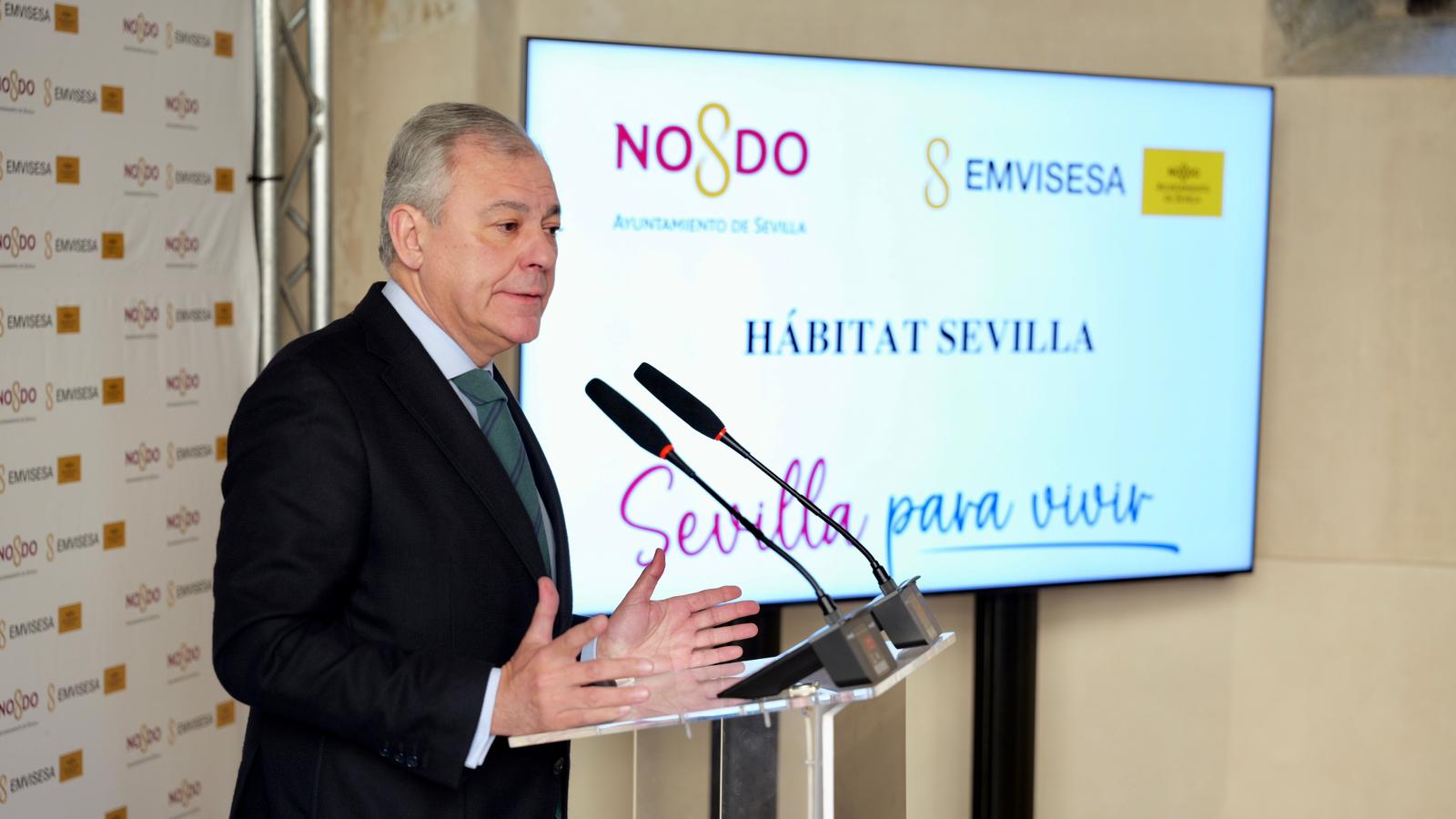 Jose Luis Sanz presenta ‘Hábitat Sevilla’, un plan de renovación del parque público de vivienda de alquiler de Sevilla que cuenta con una inversión de 3 millones de euros