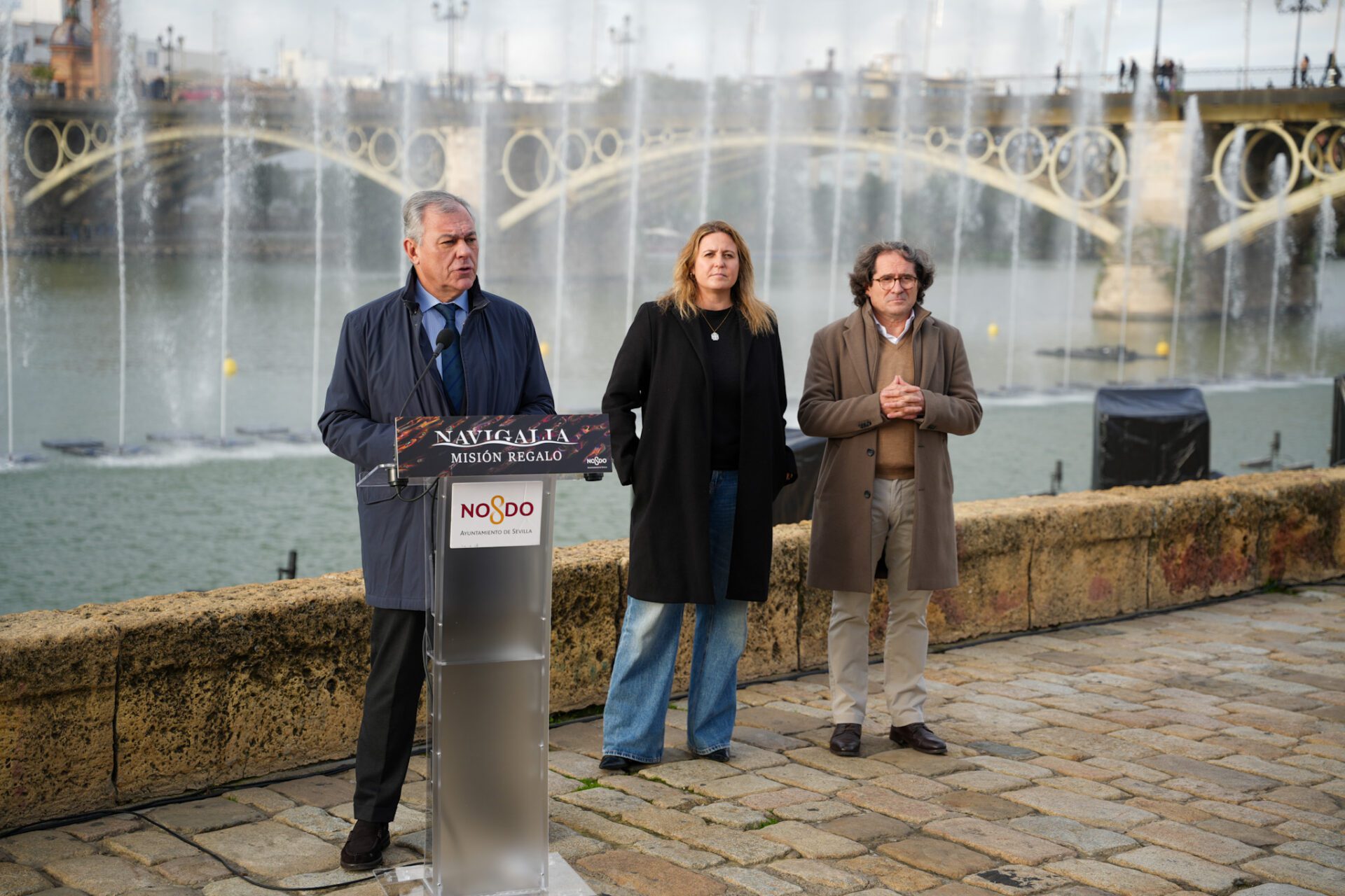 El alcalde Sanz presenta ‘Navigalia: Misión Regalo’, la nueva edición del gran espectáculo multimedia de la Navidad sevillana