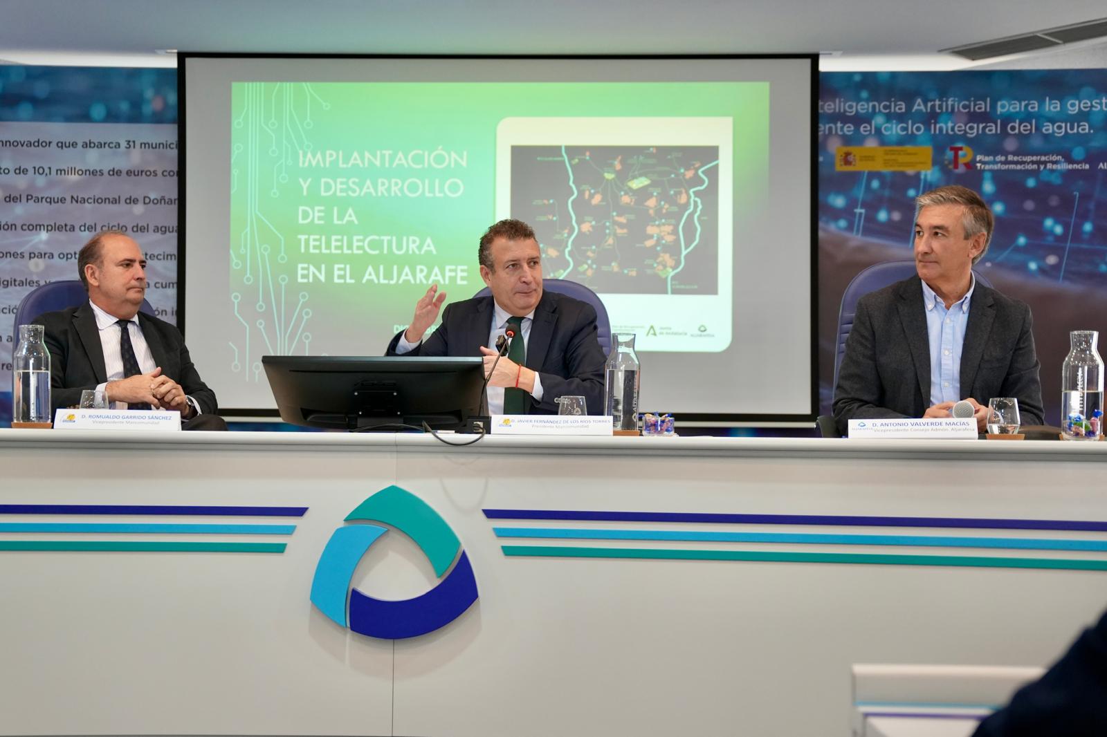 Aljarafesa presenta el inicio del proyecto de despliegue de la telelectura de contadores en el Aljarafe