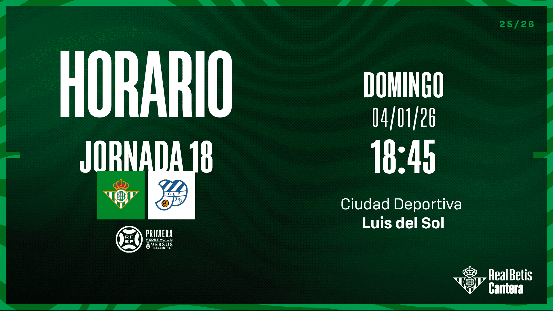 Saca ya tu entrada gratuita para animar al Betis Deportivo frente a la CE Europa