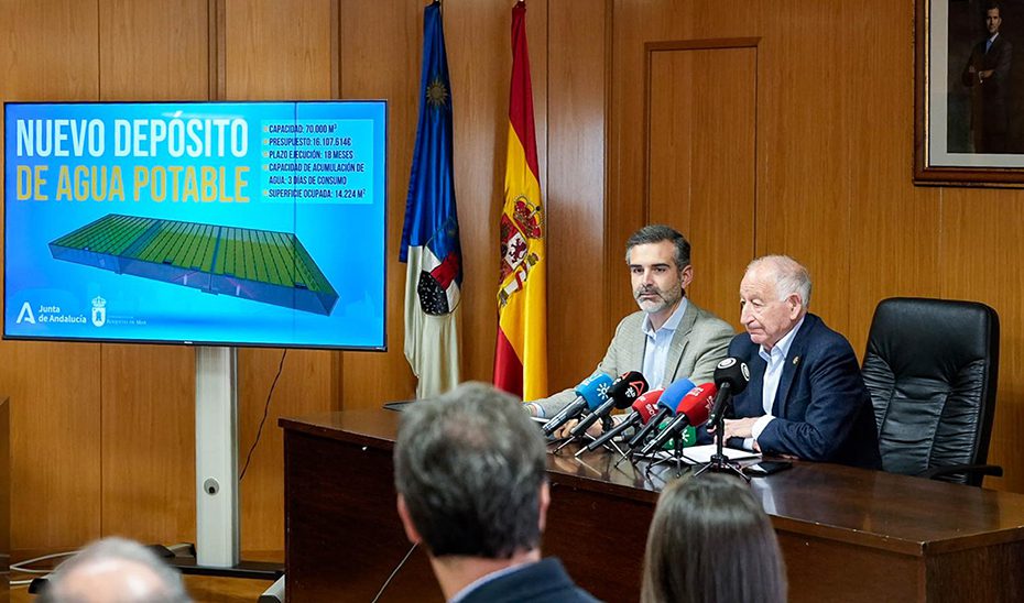 La Junta da “el impulso definitivo” al proyecto del nuevo depósito de agua potable en Roquetas de Mar