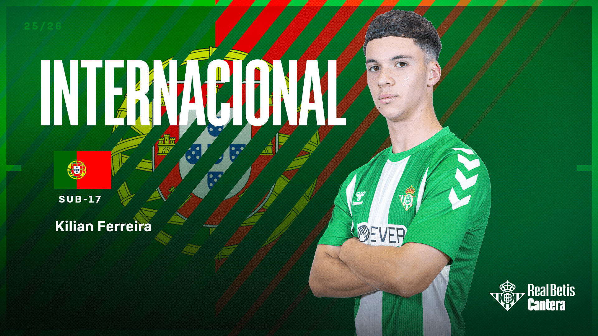 Kilian Ferreira, convocado por la Selección de Portugal sub-17