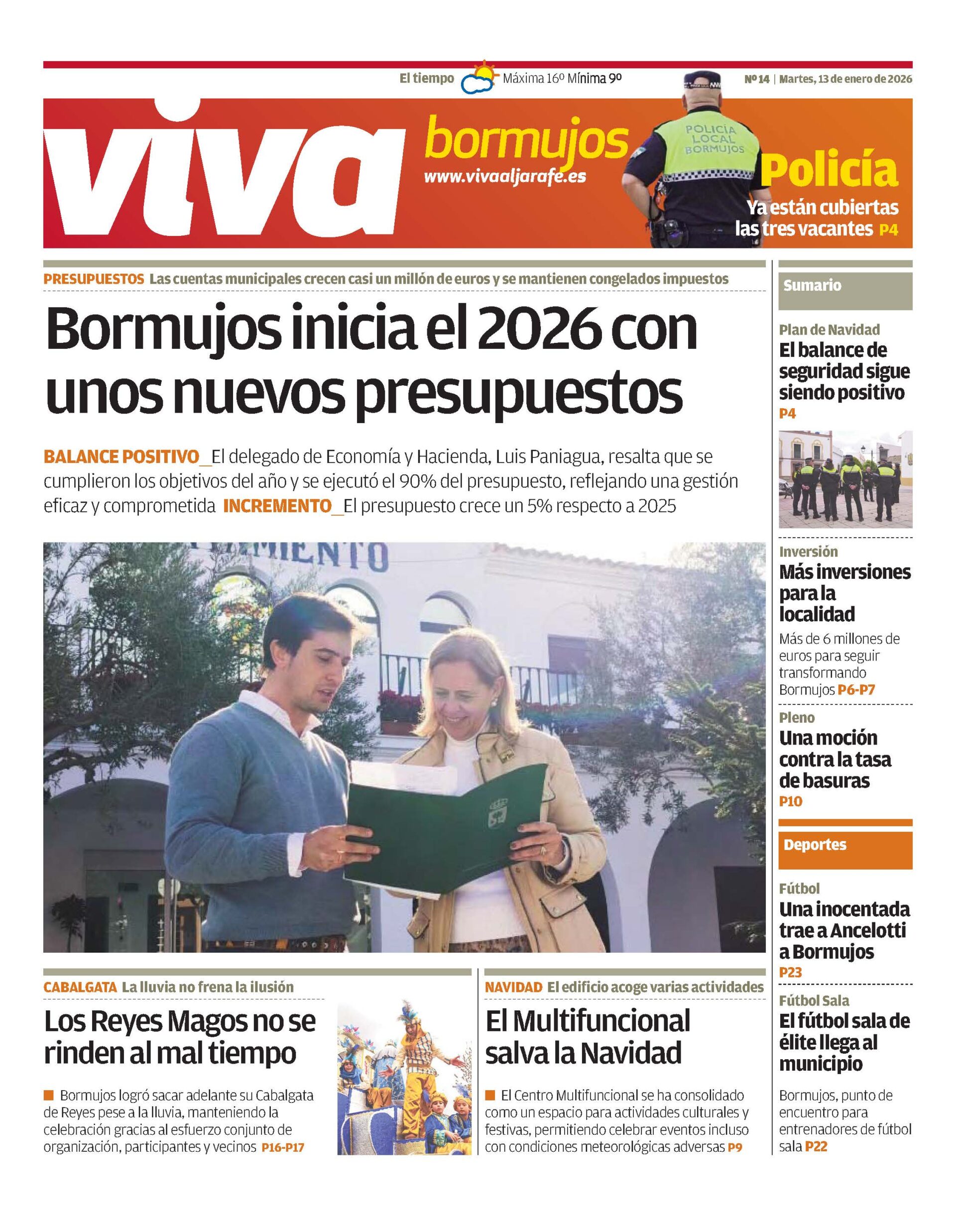 CONSULTA LAS NOTICIAS DE BORMUJOS DEL MES DE ENERO
