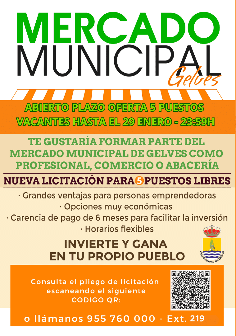 Abierto un nuevo plazo de ofertas para aquellos puestos que faltan por adjudicar en el Mercado de Abastos Municipal