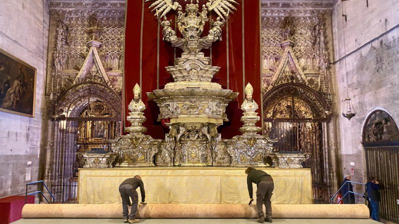 El Altar de Plata de la Catedral de Sevilla encara la recta final de su restauración integral
