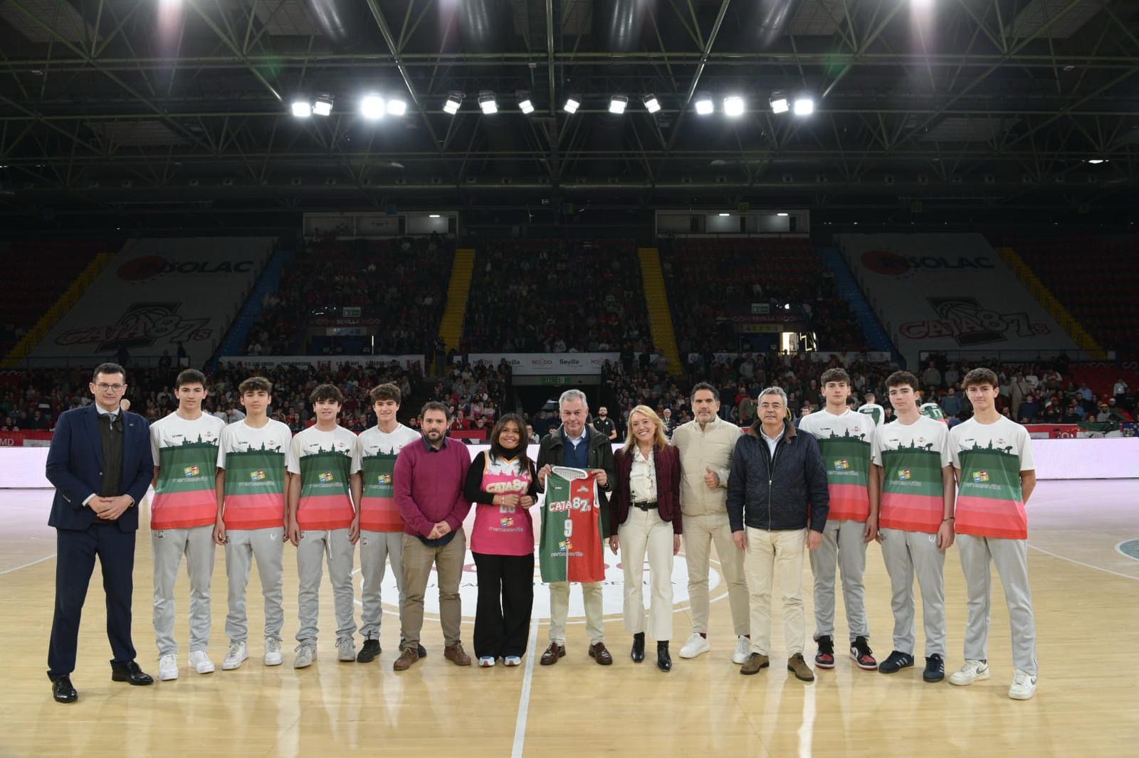 Mercasevilla impulsa el deporte base con el patrocinio del equipo Cadete 2011 del Caja87 Baloncesto