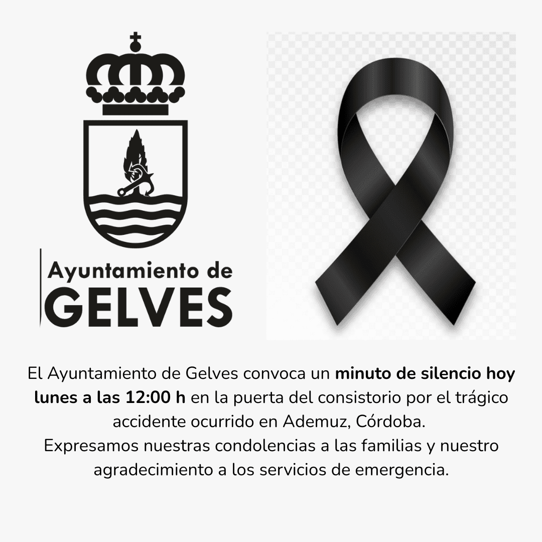 Convocado minuto de silencio con motivo del trágico accidente ocurrido en Ademuz, Córdoba.
