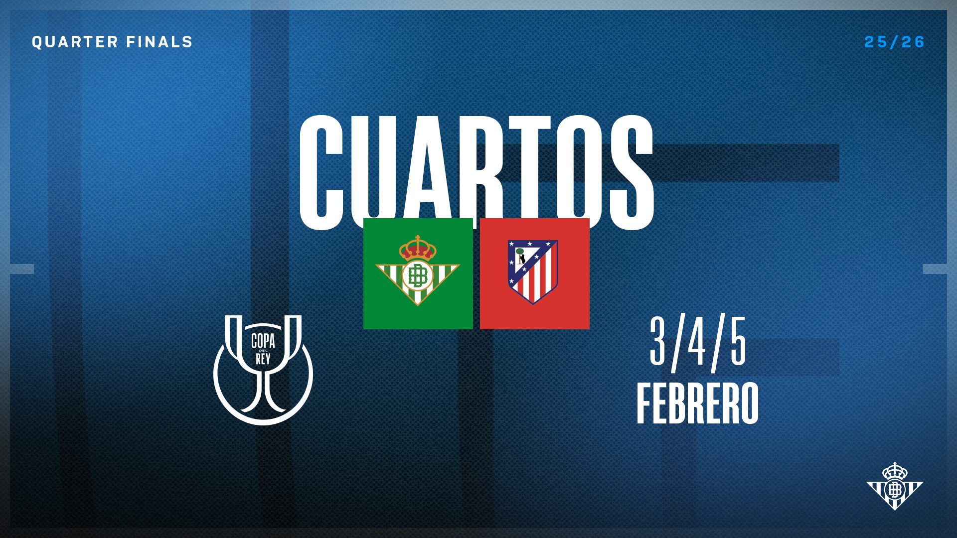 El Atlético de Madrid, rival del Real Betis en los cuartos de final de la Copa de SM El Rey