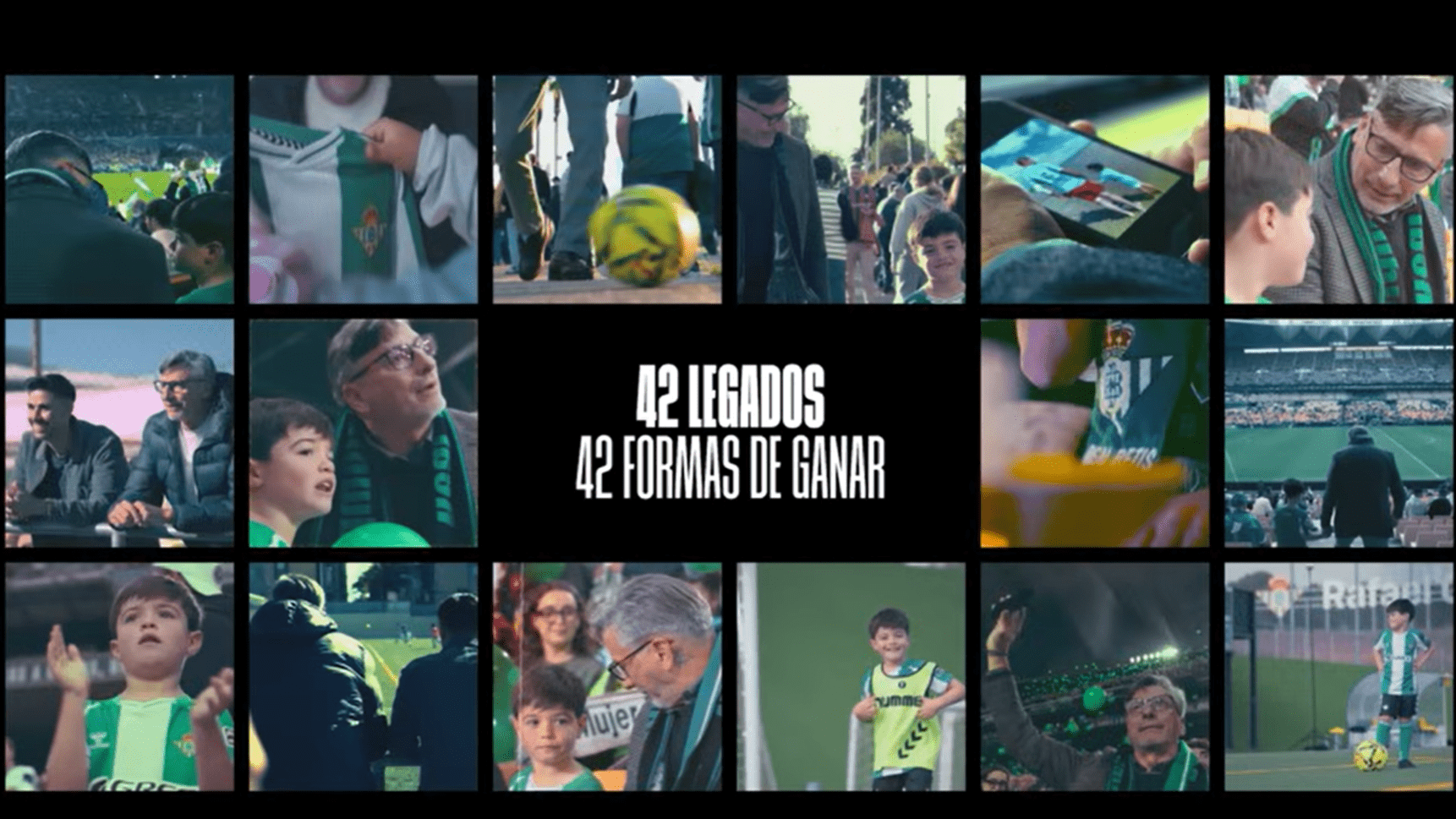 El Real Betis, protagonista del primer cortometraje de la campaña ’42 legados’