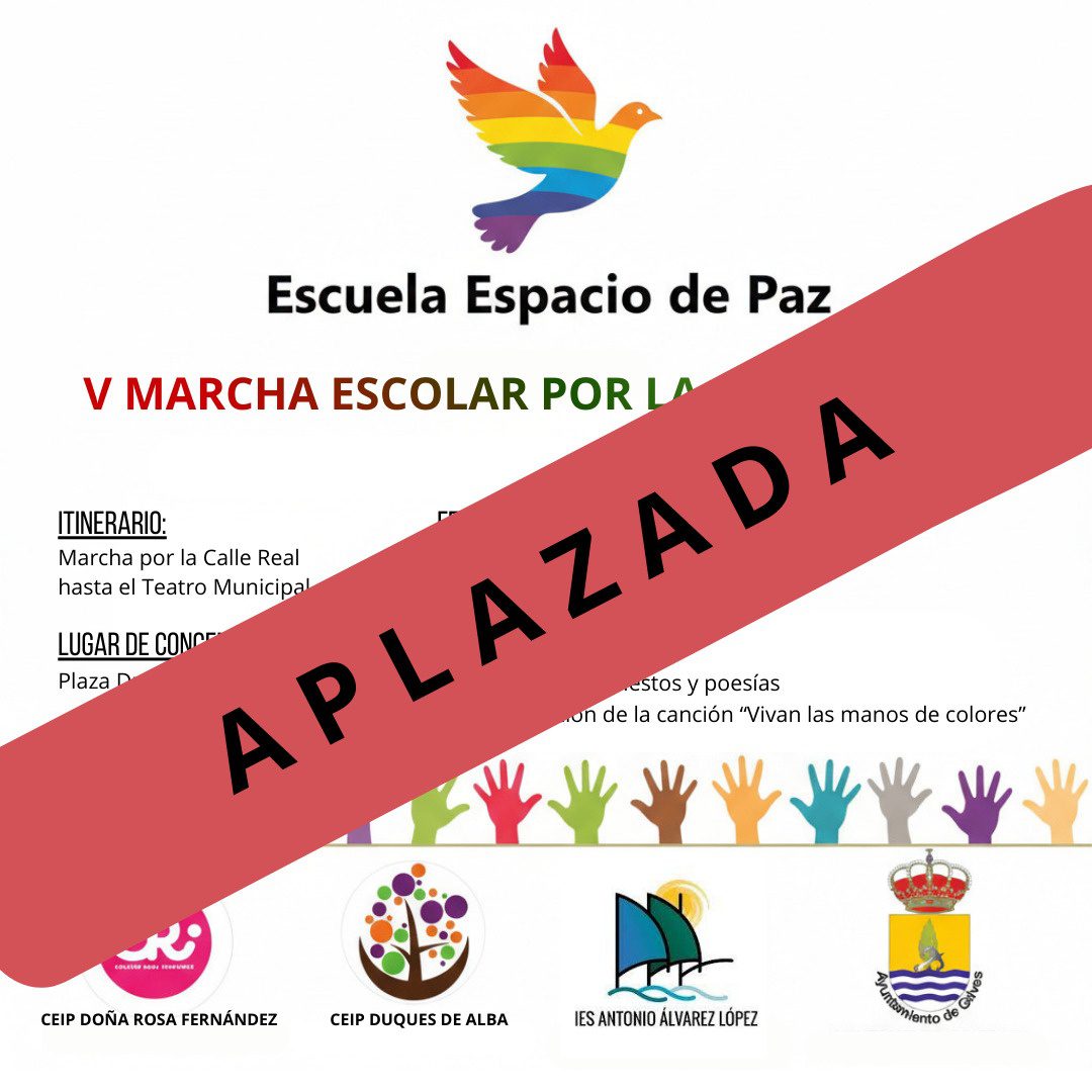 Aplazada la V Marcha Escolar por la Paz en Gelves