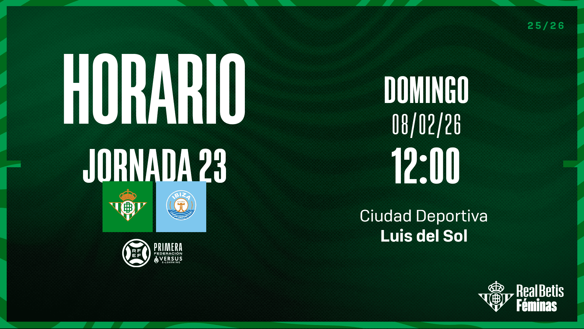 Saca ya tu entrada gratuita para animar al Betis Deportivo contra la UD Ibiza