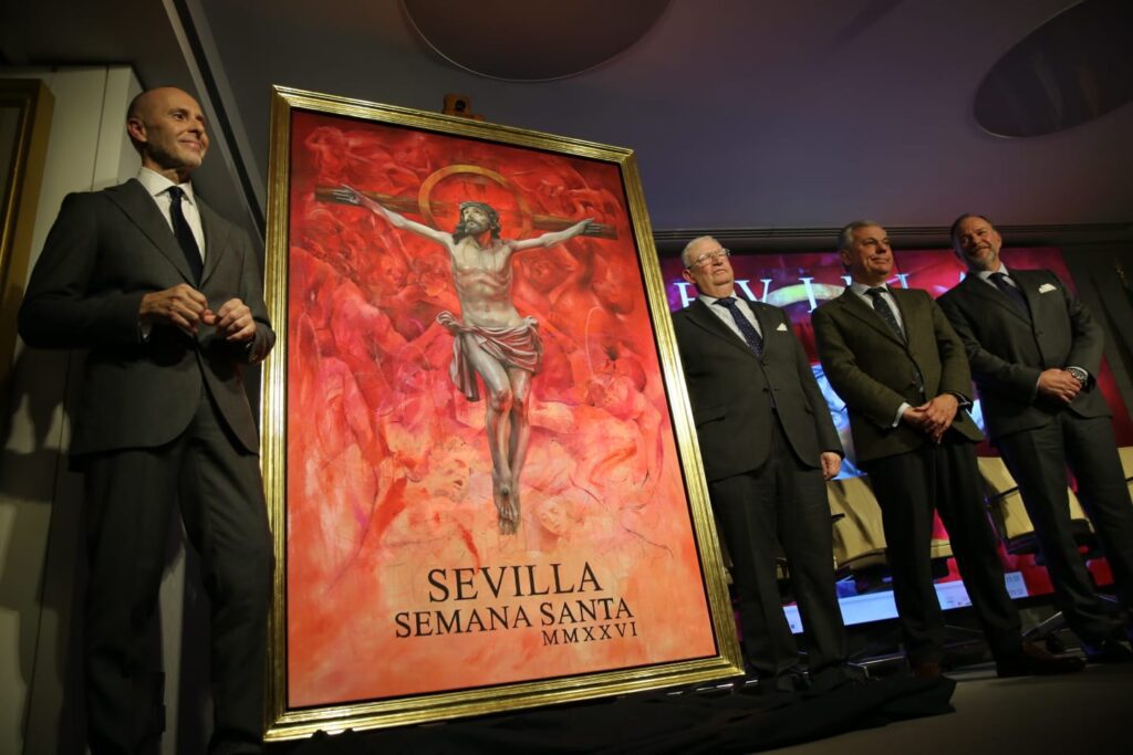 EL CRISTO DE LAS MISERICORDIAS DE SANTA CRUZ PROTAGONIZA EL CARTEL DE LA SEMANA SANTA DE SEVILLA 2026 DE ANTOINE CAS