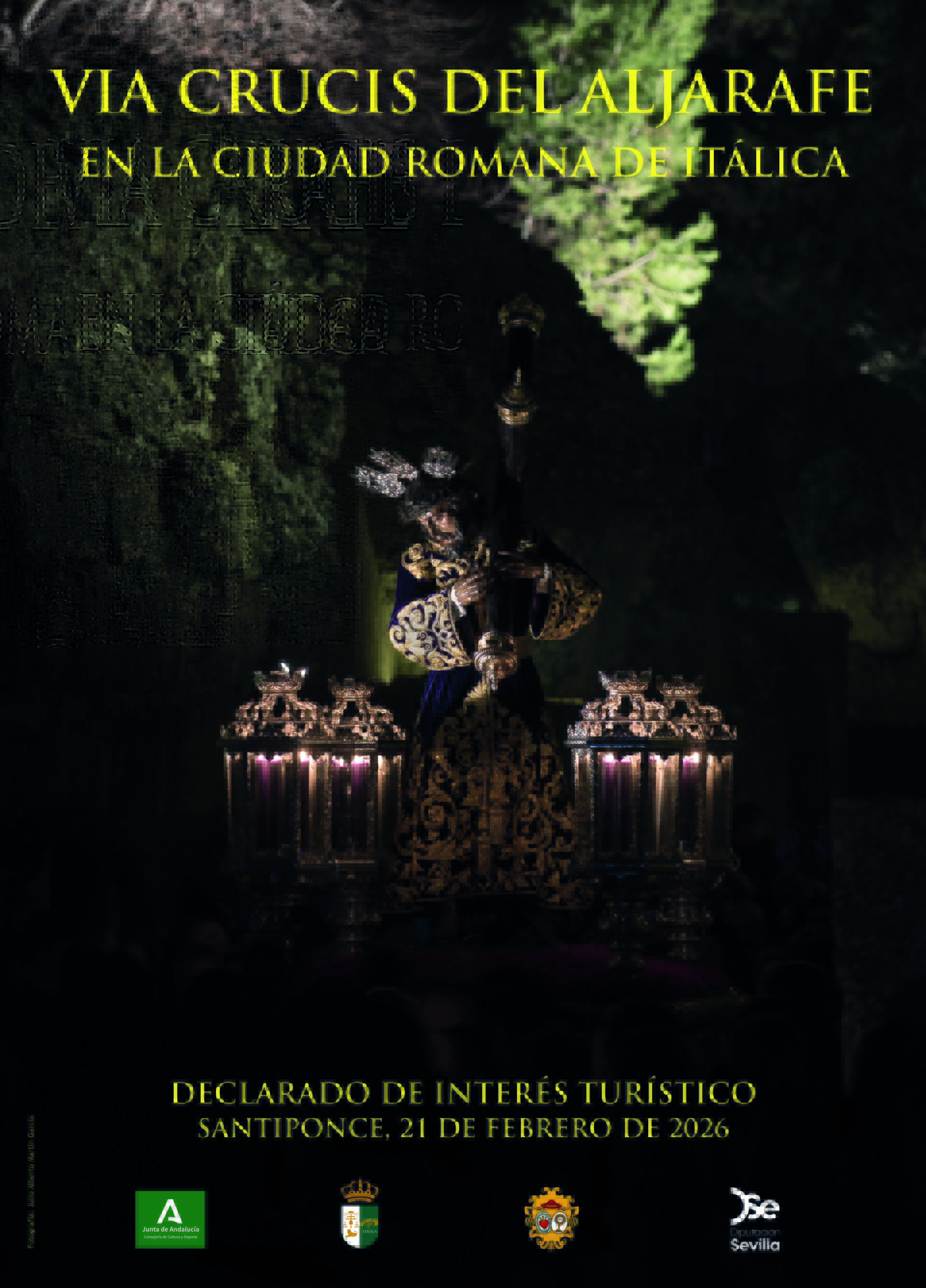 El XXXV Vía Crucis de las hermandades de penitencia del Aljarafe en Itálica se celebrará el 21 de febrero