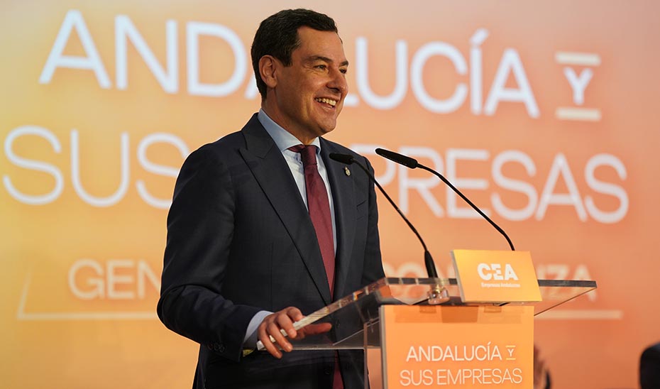 Moreno pide “sensatez” y “concordia” para afrontar la recuperación económica y social de Andalucía