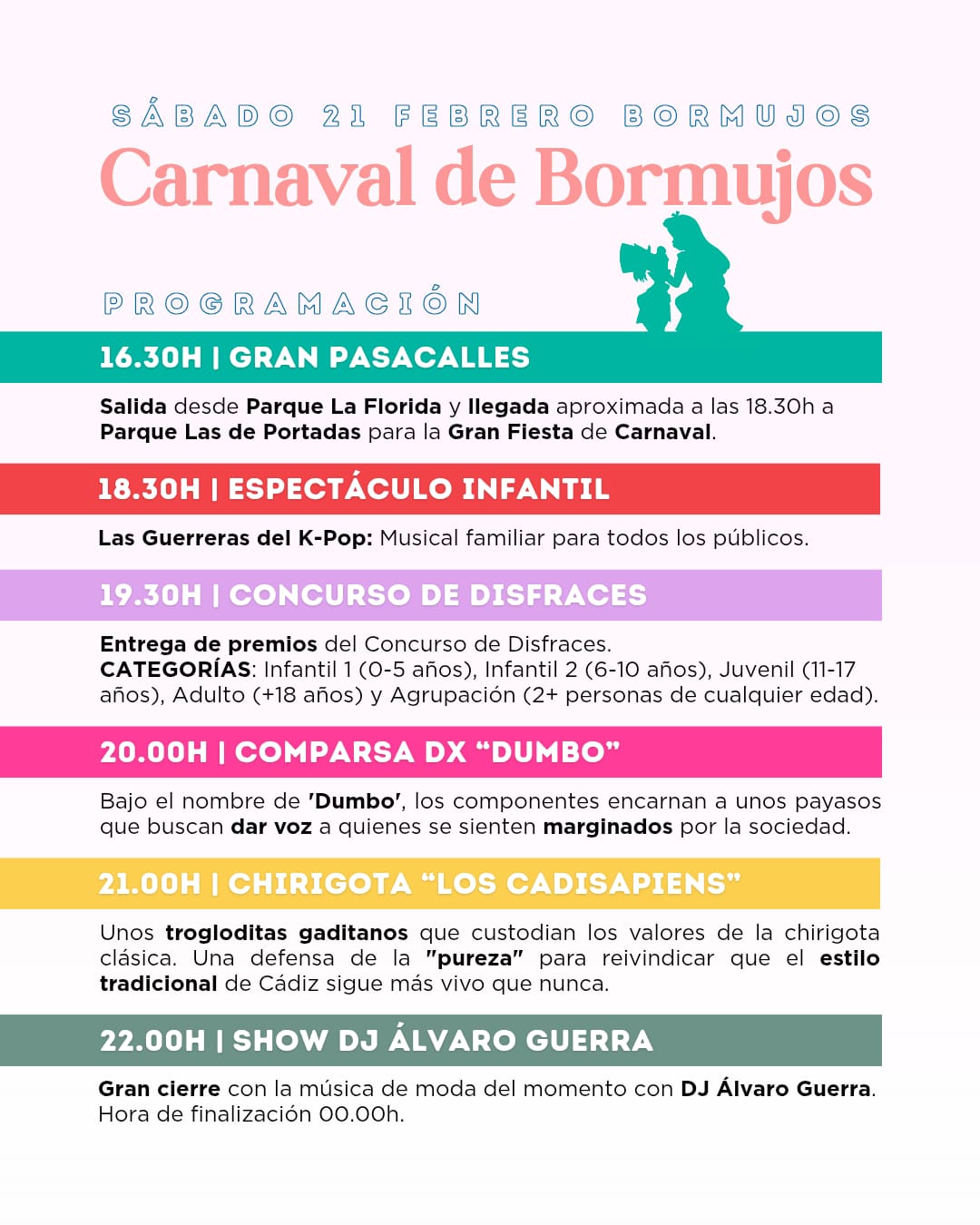 ¡¡CAMBIO DE UBIACIÓN!! VIVE LA FIESTA DEL CARNAVAL CON LA MEJOR MÚSICA EN DIRECTO