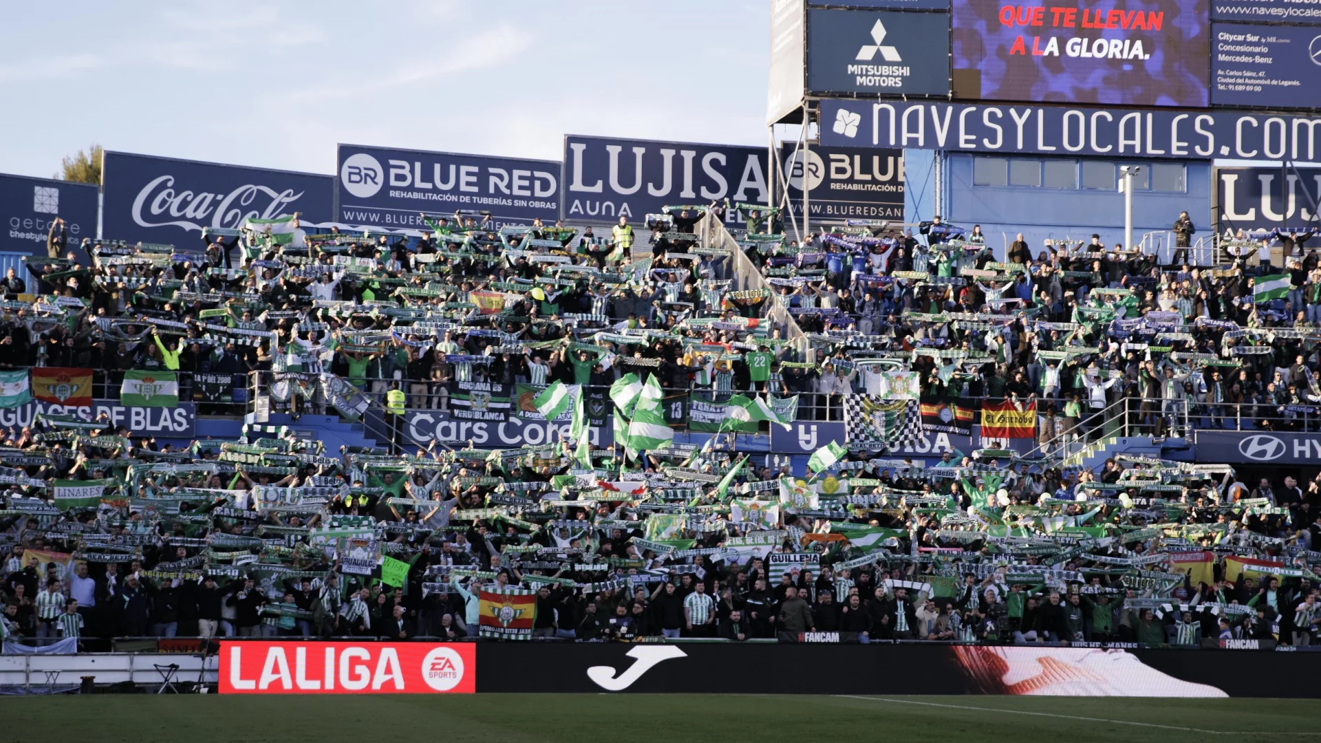 El Real Betis no dispondrá de entradas para el partido ante el Getafe CF por las obras del Coliseum