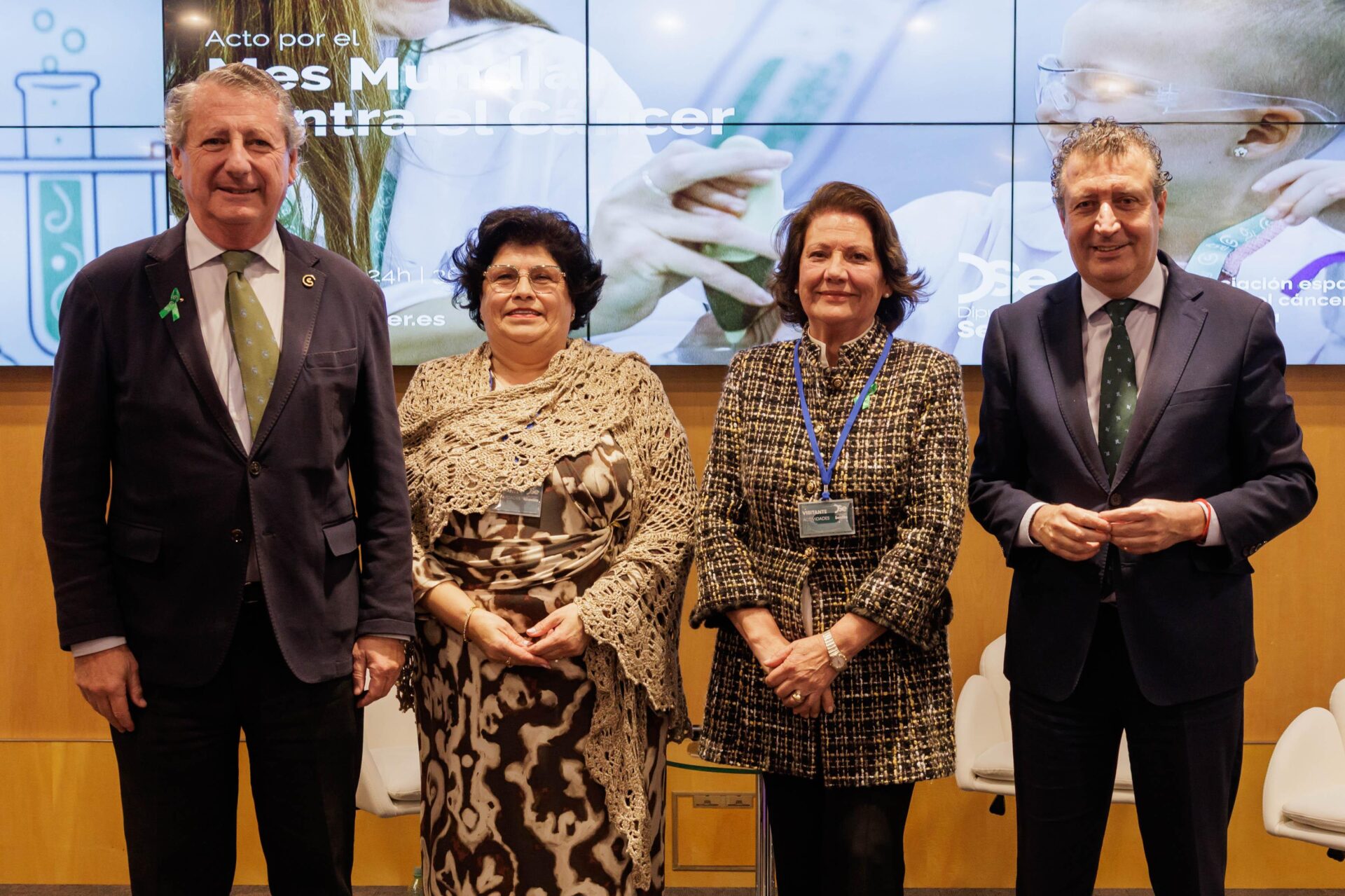 La Asociación Española contra el Cáncer convierte la Diputación de Sevilla en un espacio de escucha y humanización por el Mes Mundial contra el Cáncer