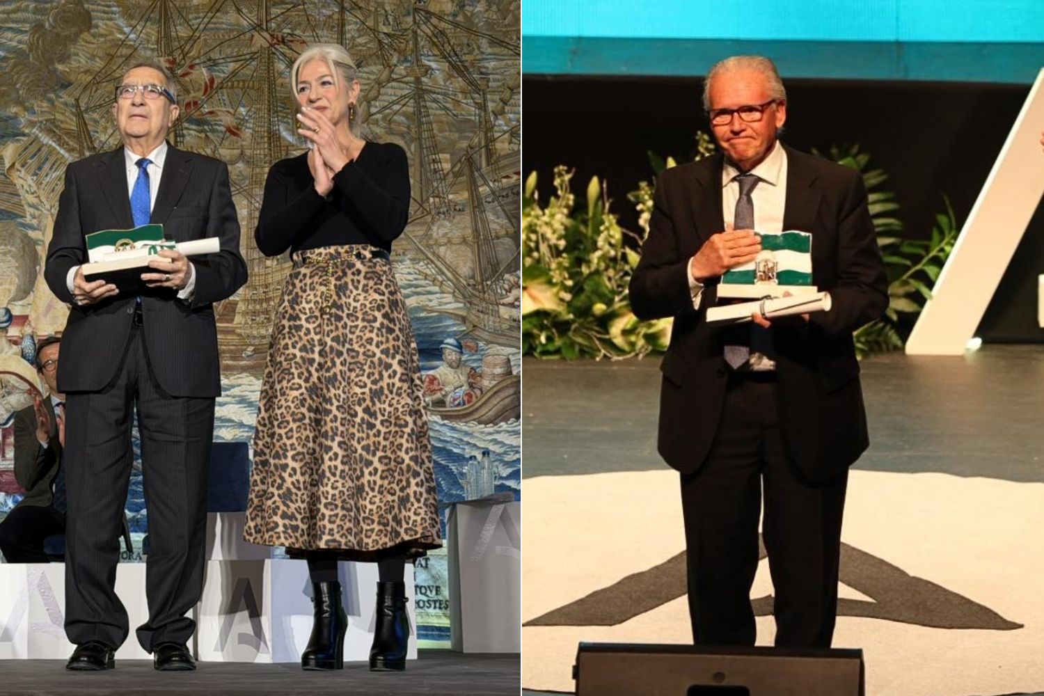 Banderas de Andalucía para Rogelio Reyes Cano y Manuel Ángel Vázquez Medel