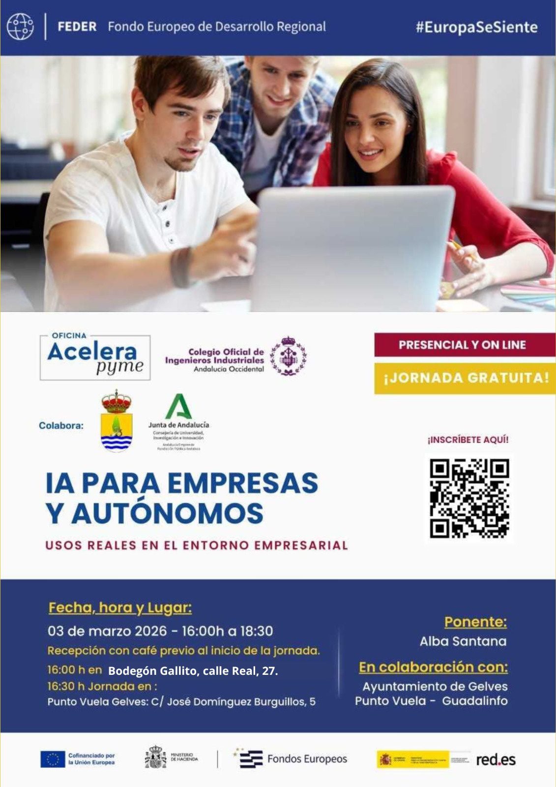 Gelves impulsa una jornada formativa sobre Inteligencia Artificial para pymes y personas autónomas