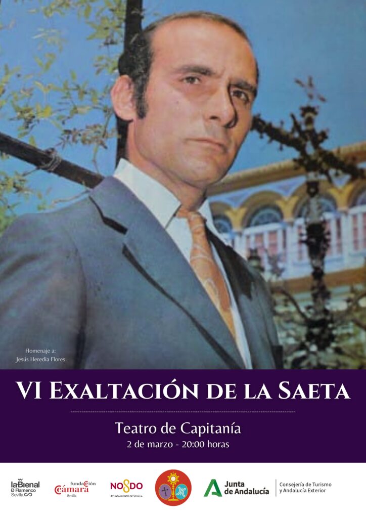 LA VI EXALTACIÓN DE LA SAETA HOMENAJEARÁ AL CANTAOR JESÚS HEREDIA