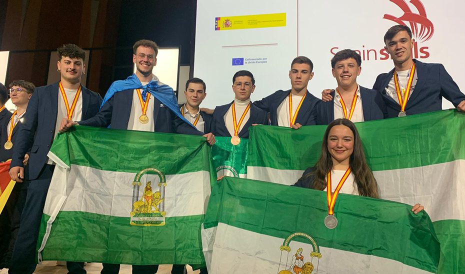 Andalucía logra siete medallas en el campeonato nacional de FP SpainSkills 2026