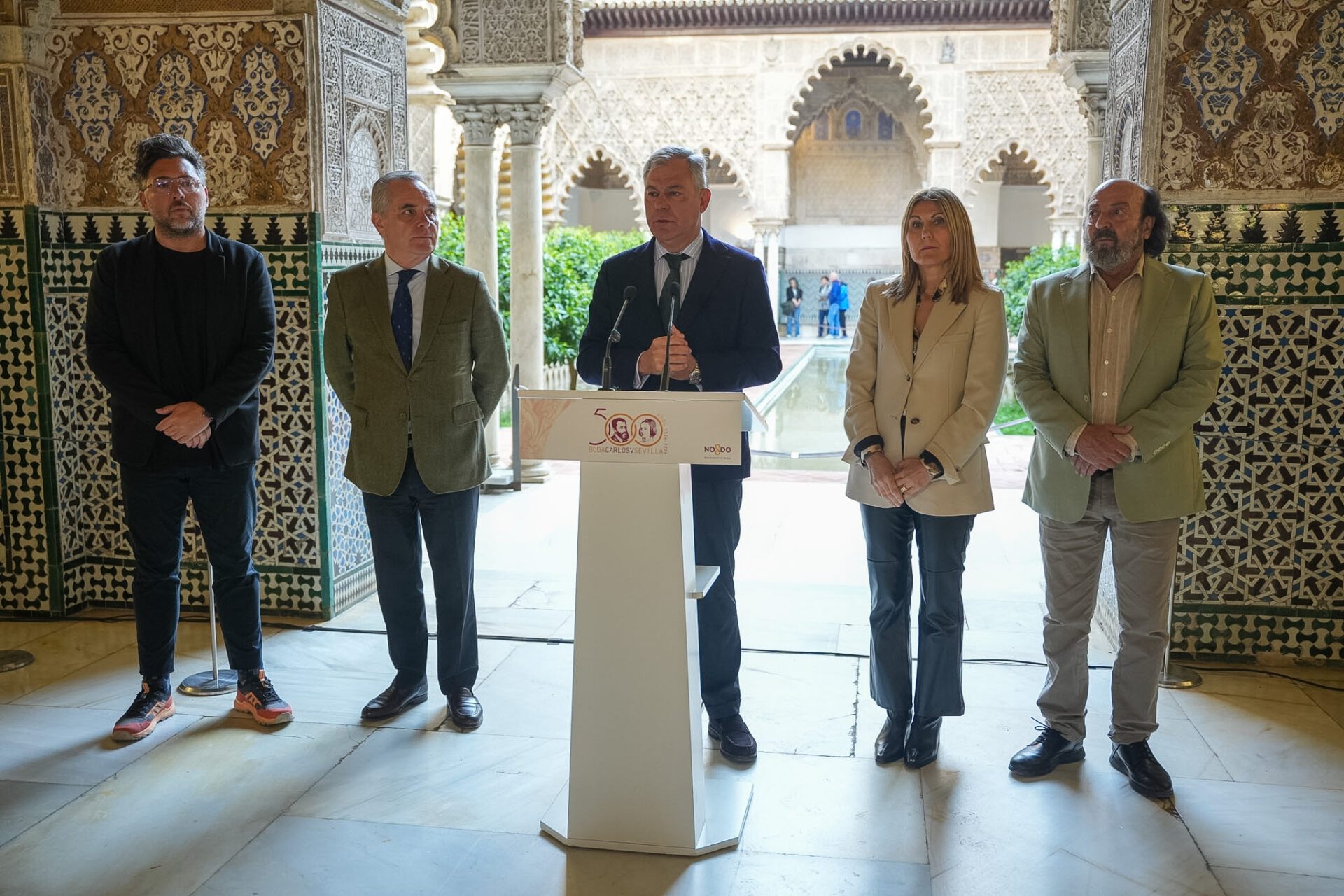 El Ayuntamiento conmemorará el día de la boda de Carlos V e Isabel de Portugal con un mapping y la representación del enlace en el Real Alcázar
