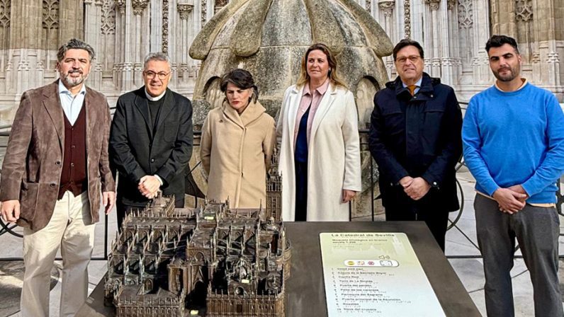 El Cabildo inaugura una maqueta táctil de la Catedral para facilitar la visita a personas con discapacidad visual
