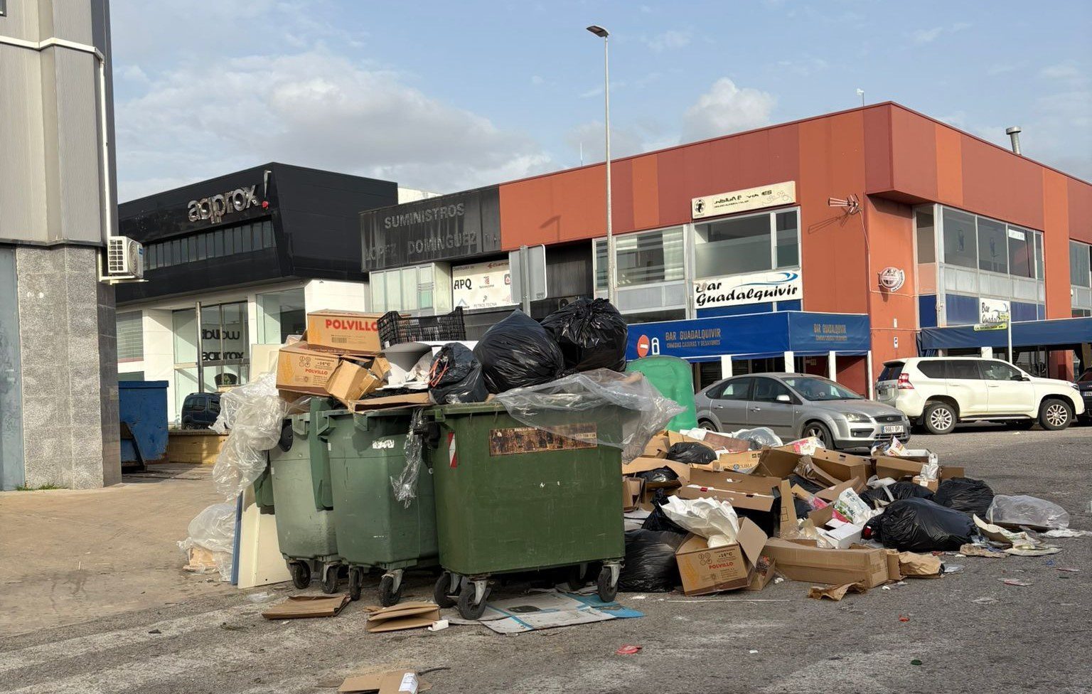 El Ayuntamiento de Gelves denuncia la grave situación de insalubridad en el Parque Industrial y de Servicios “Guadalquivir”