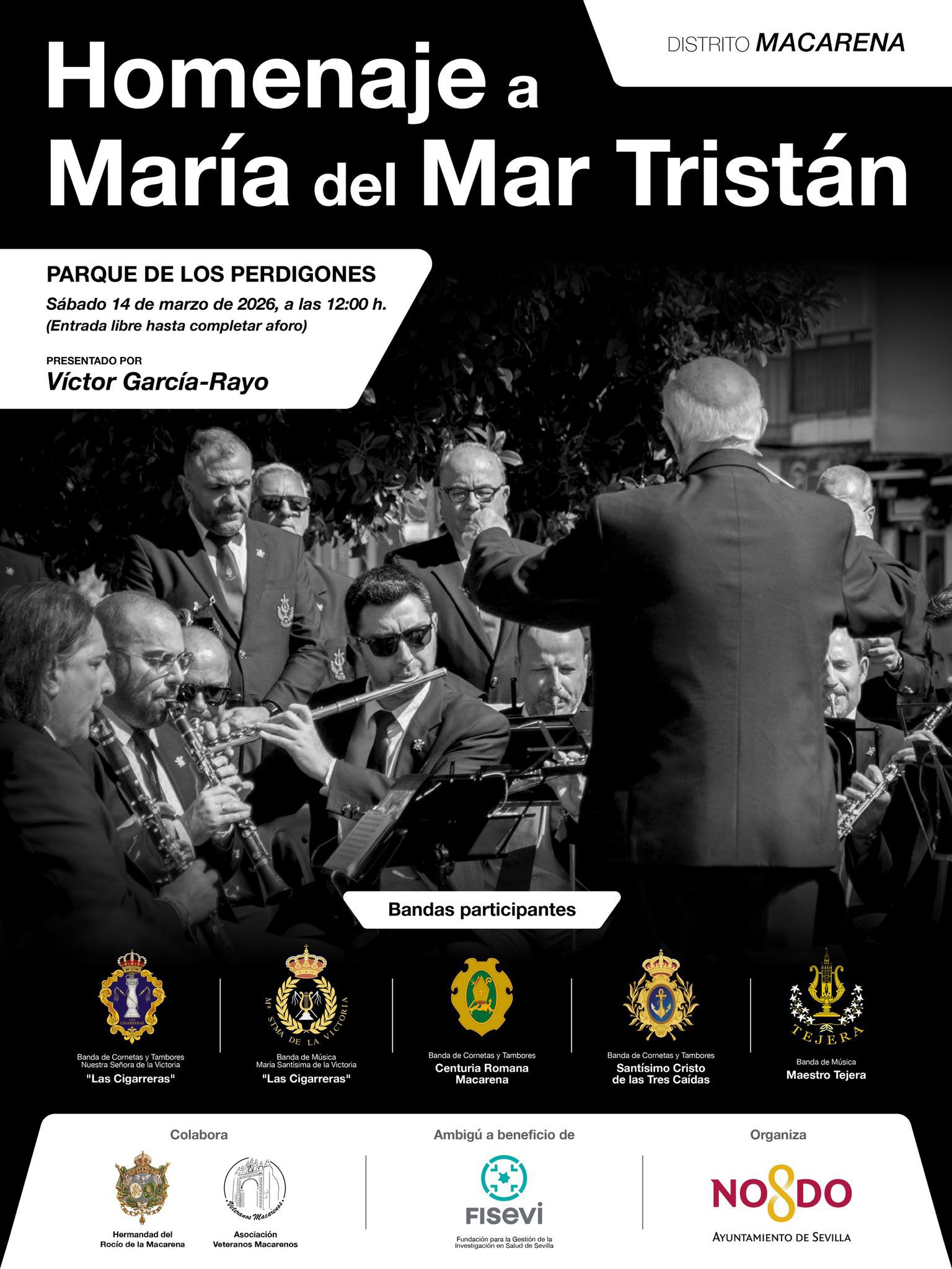 El Ayuntamiento rendirá homenaje a María del Mar Tristán de la banda del Maestro Tejeda en el Parque de los Perdigones