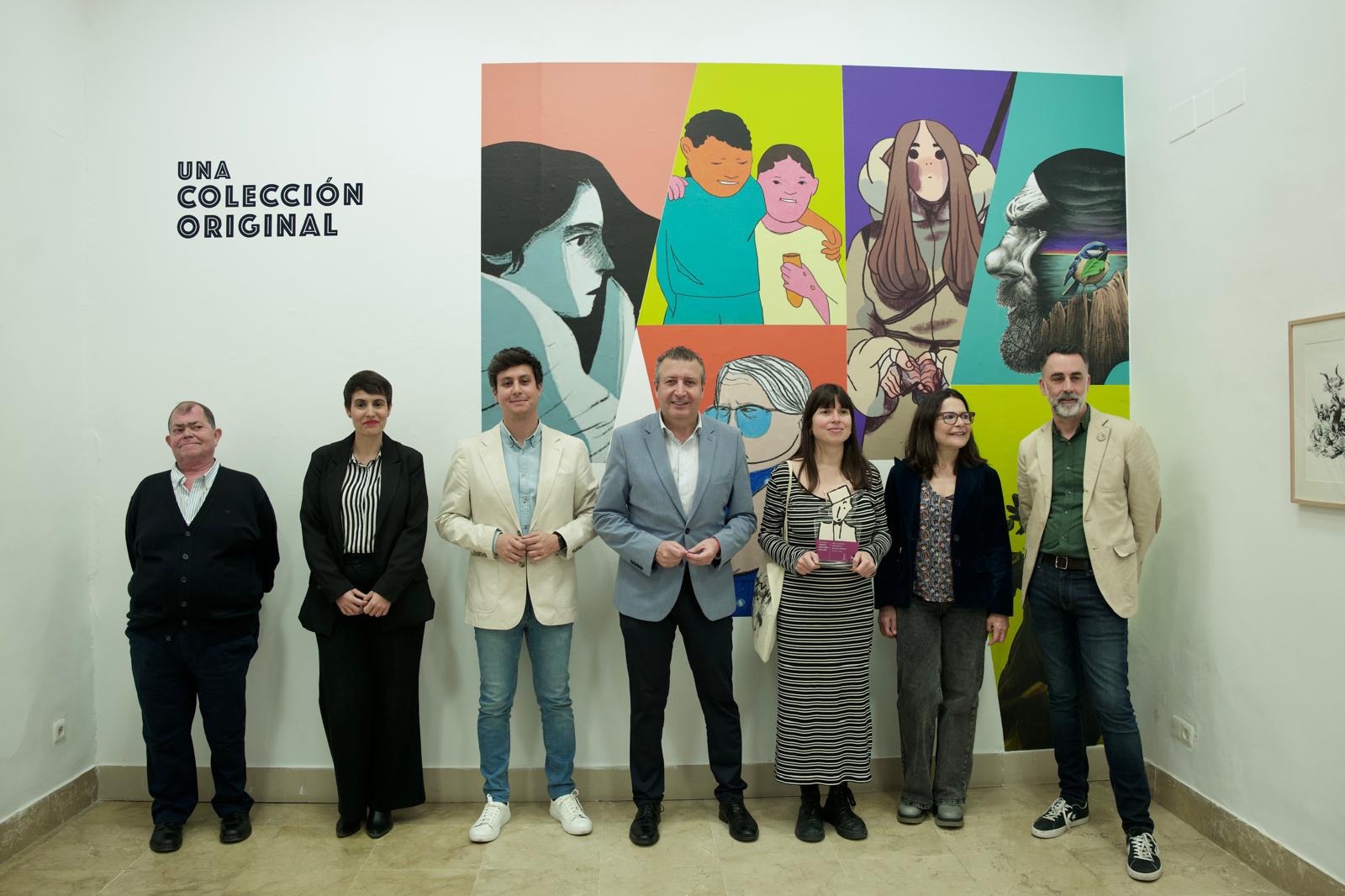 La Diputación inaugura la exposición ‘Una colección original’ con sus fondos de cómic e ilustración y entrega el I Galardón de Cómic ‘Andrés Martínez de León’ a Ana Penyas, por su obra ‘En Vela’