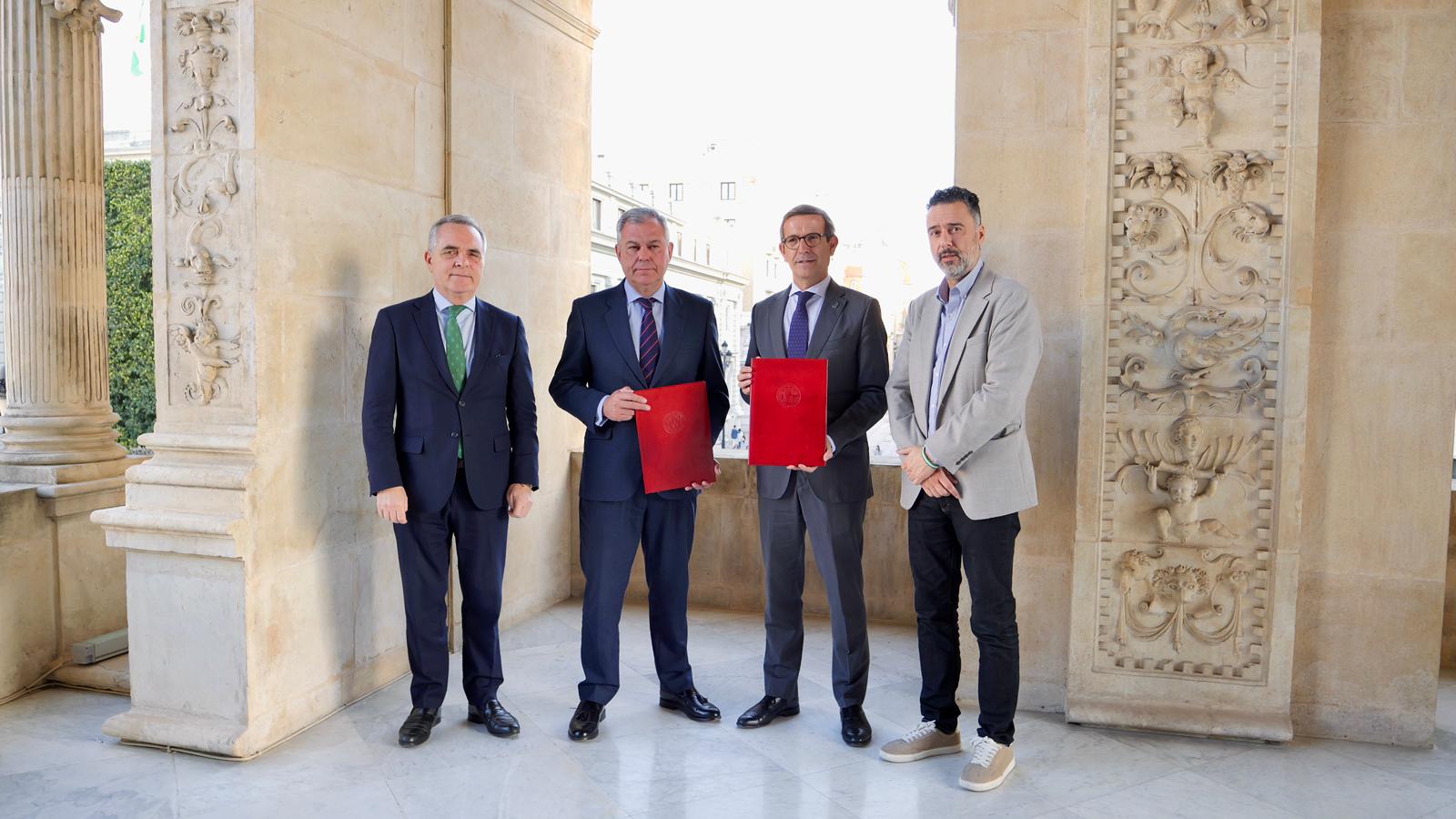 El alcalde Sanz firma un protocolo de actuación con la Junta de Andalucía para reforzar la seguridad digital del Ayuntamiento, agilizar trámites electrónicos y formar a jóvenes y emprendedores en competencias tecnológicas