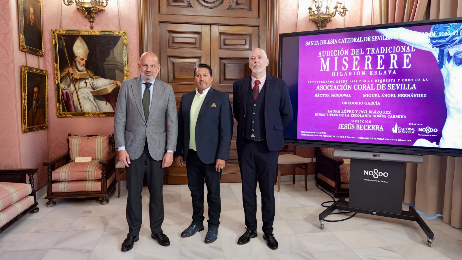 El Ayuntamiento impulsa un año más la audición del «Miserere», de Eslava, que se celebrará en la Catedral este sábado, 21 de marzo