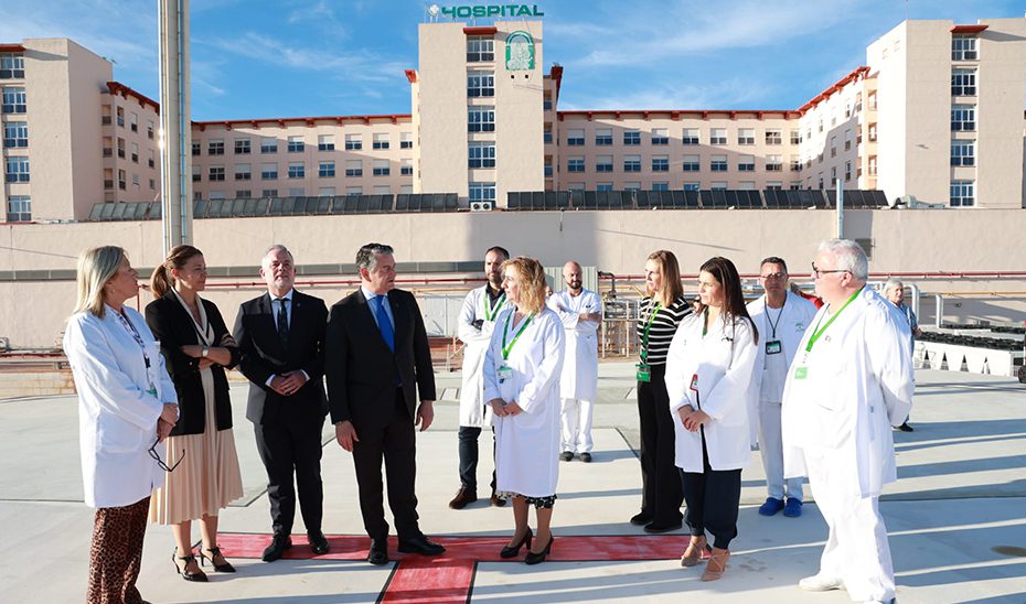 El nuevo helipuerto del Hospital La Merced de Osuna facilitará el traslado de pacientes críticos a hospitales de referencia