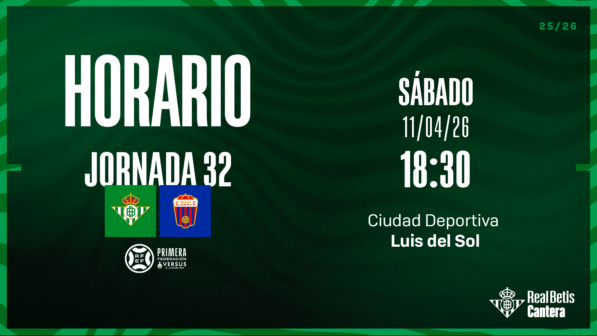Saca ya tu entrada gratuita para animar al Betis Deportivo contra el CD Eldense