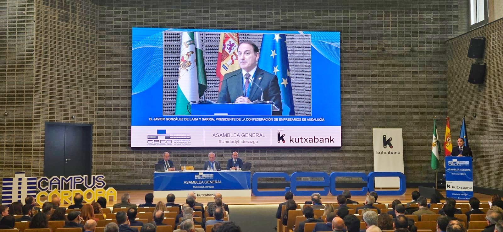 CEA destaca la unidad empresarial como motor de progreso en la Asamblea General de CECO – Confederación de Empresarios de Andalucía