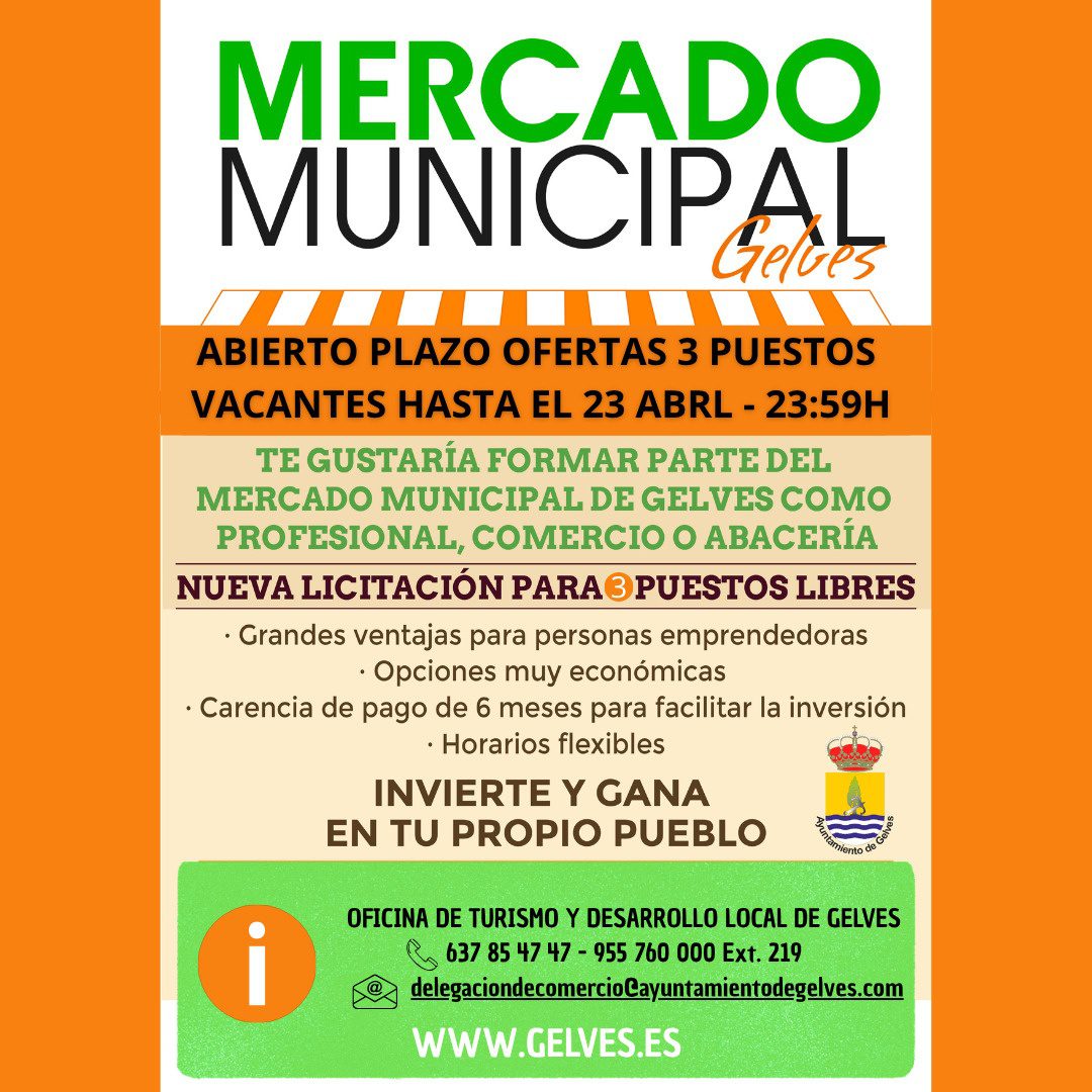 Nueva licitación para adjudicar los últimos tres puestos vacantes en el Mercado de Abastos Municipal de «La Graná»