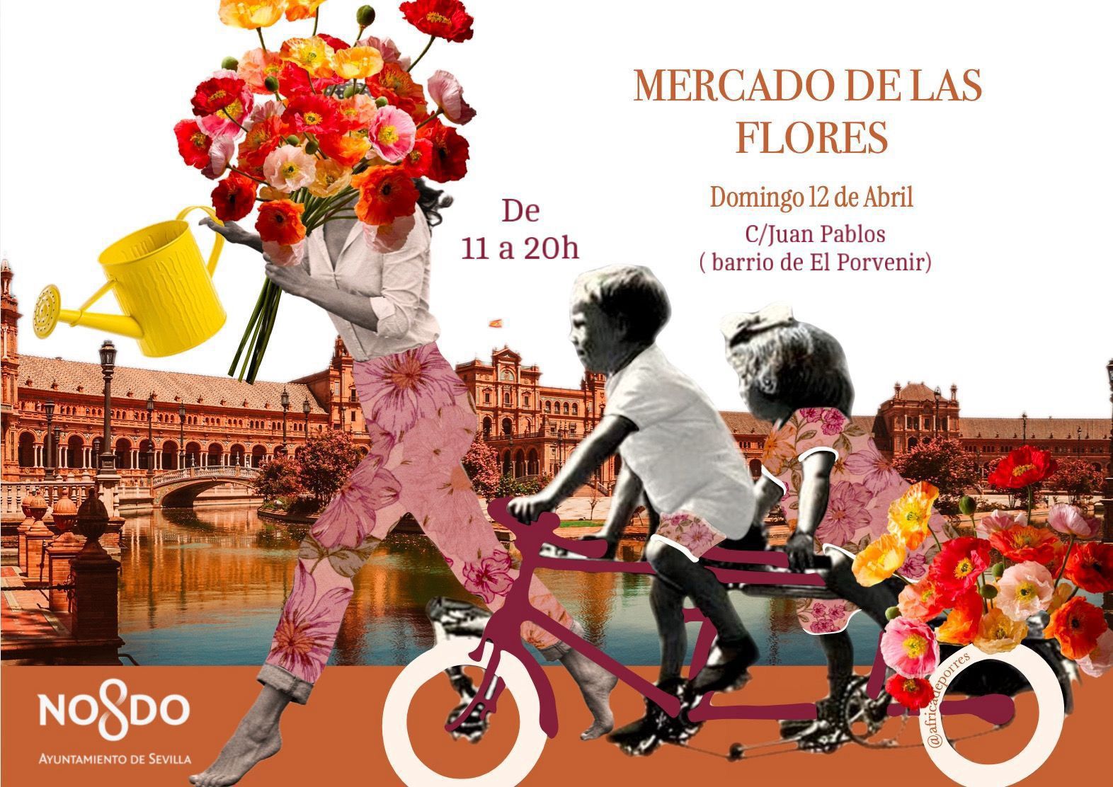 El Ayuntamiento impulsa una nueva edición del Mercado de las Flores del Porvenir con ambiente de feria