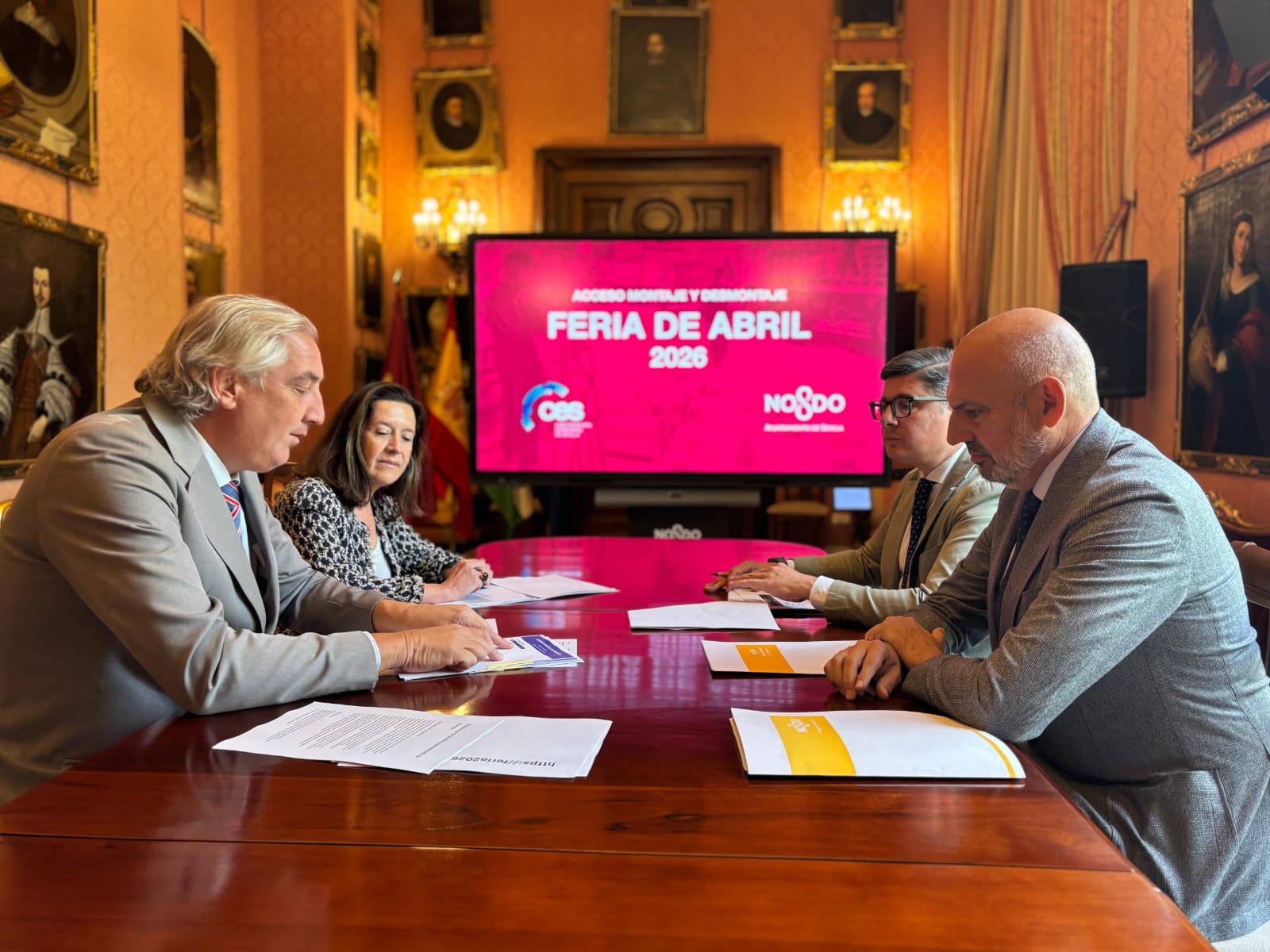 El Ayuntamiento y la CES consolidan la digitalización del Real con la plataforma de accesos de vehículos que agilizará el montaje, desmontaje y abastecimiento de la Feria 2026
