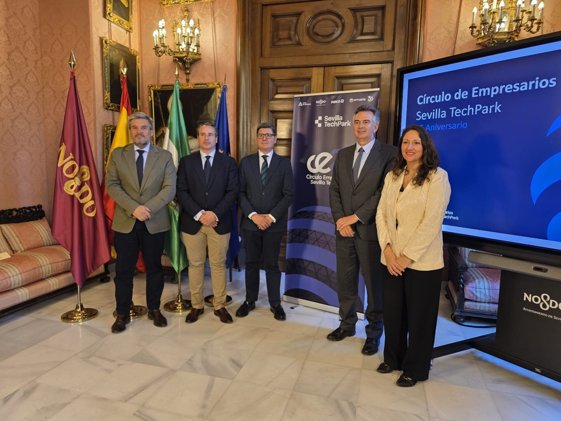 El Ayuntamiento de Sevilla formalizará un acuerdo estratégico de colaboración, suscrito por Sevilla TechPark y el Círculo de Empresarios de Sevilla TechPark, para consolidar el liderazgo tecnológico de la capital