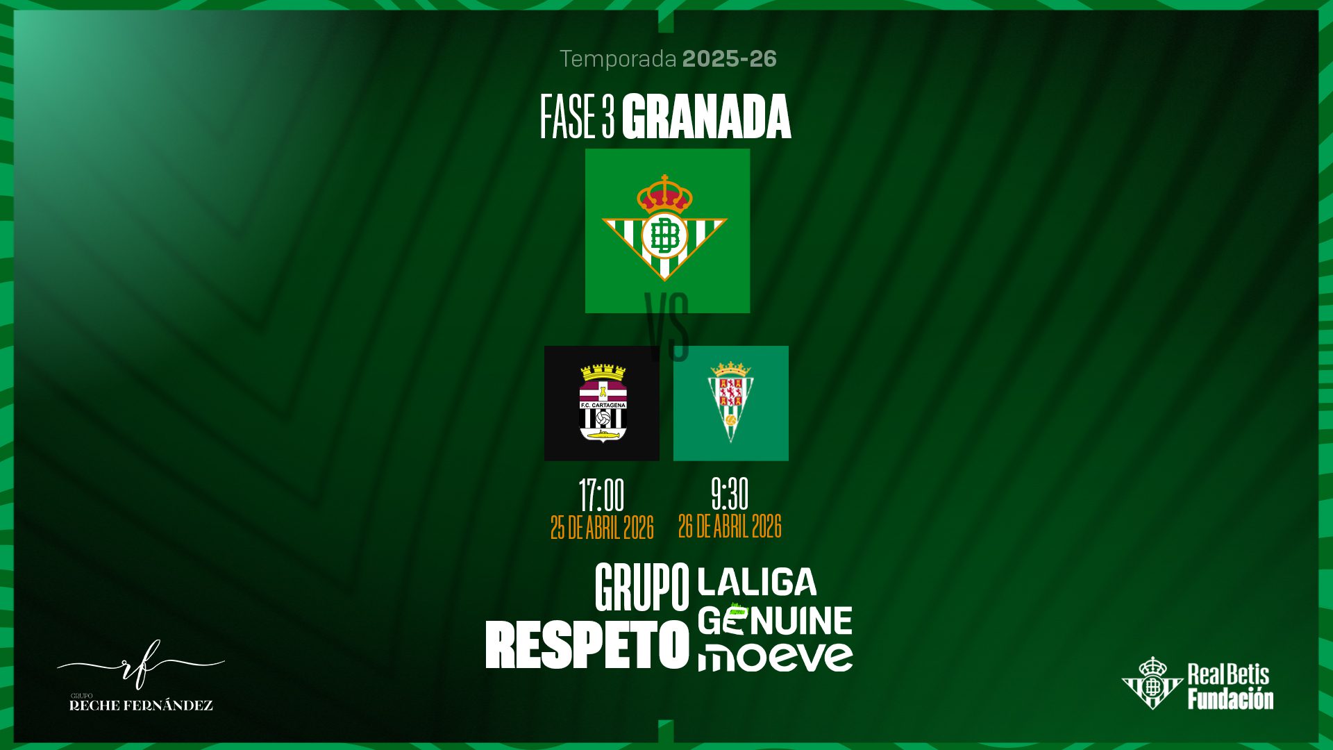 El Real Betis Genuine ya conoce a los rivales de la tercera fase de LaLiga Genuine